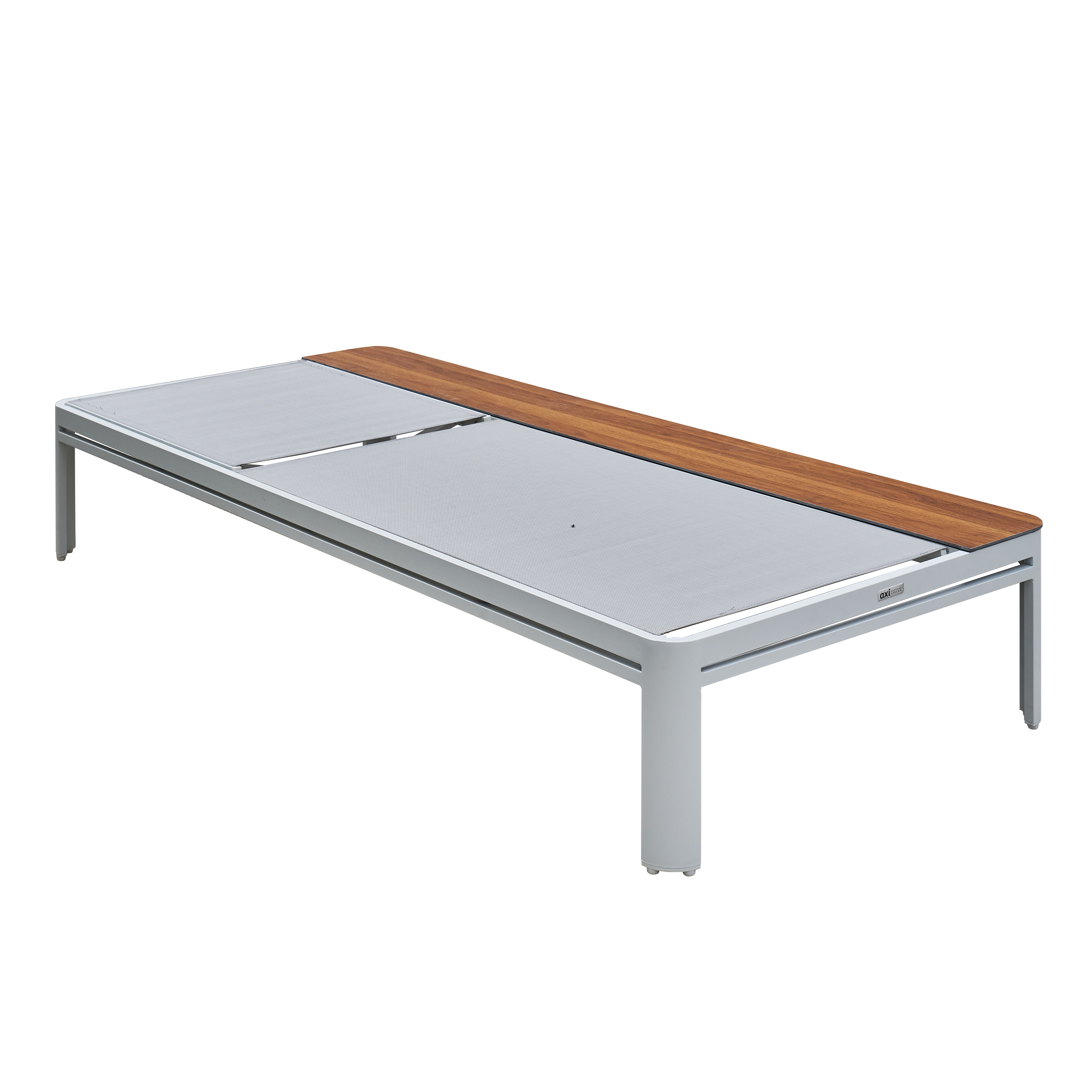 AXI Kira Lounger with table White/grey