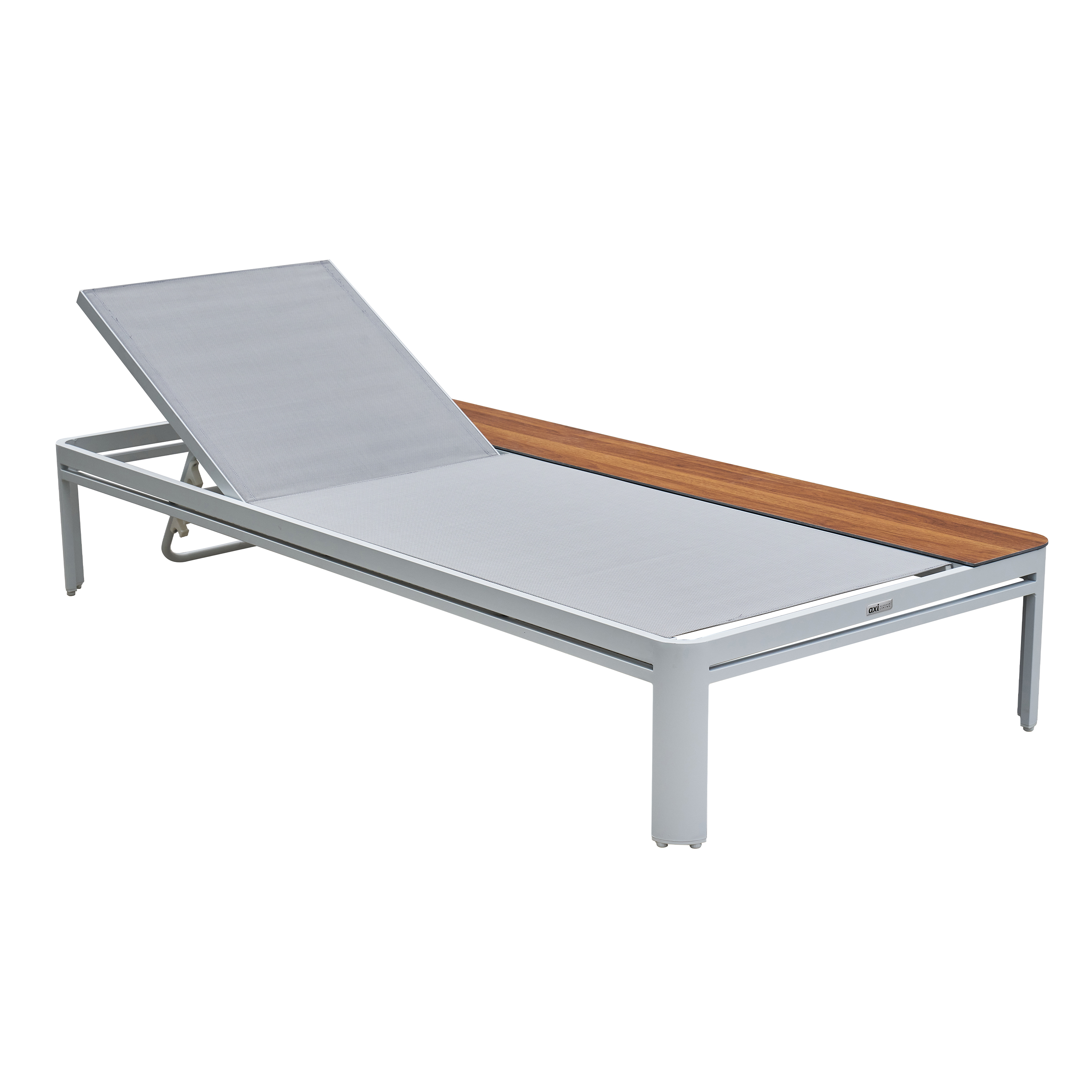 AXI Kira Lounger with table White/grey