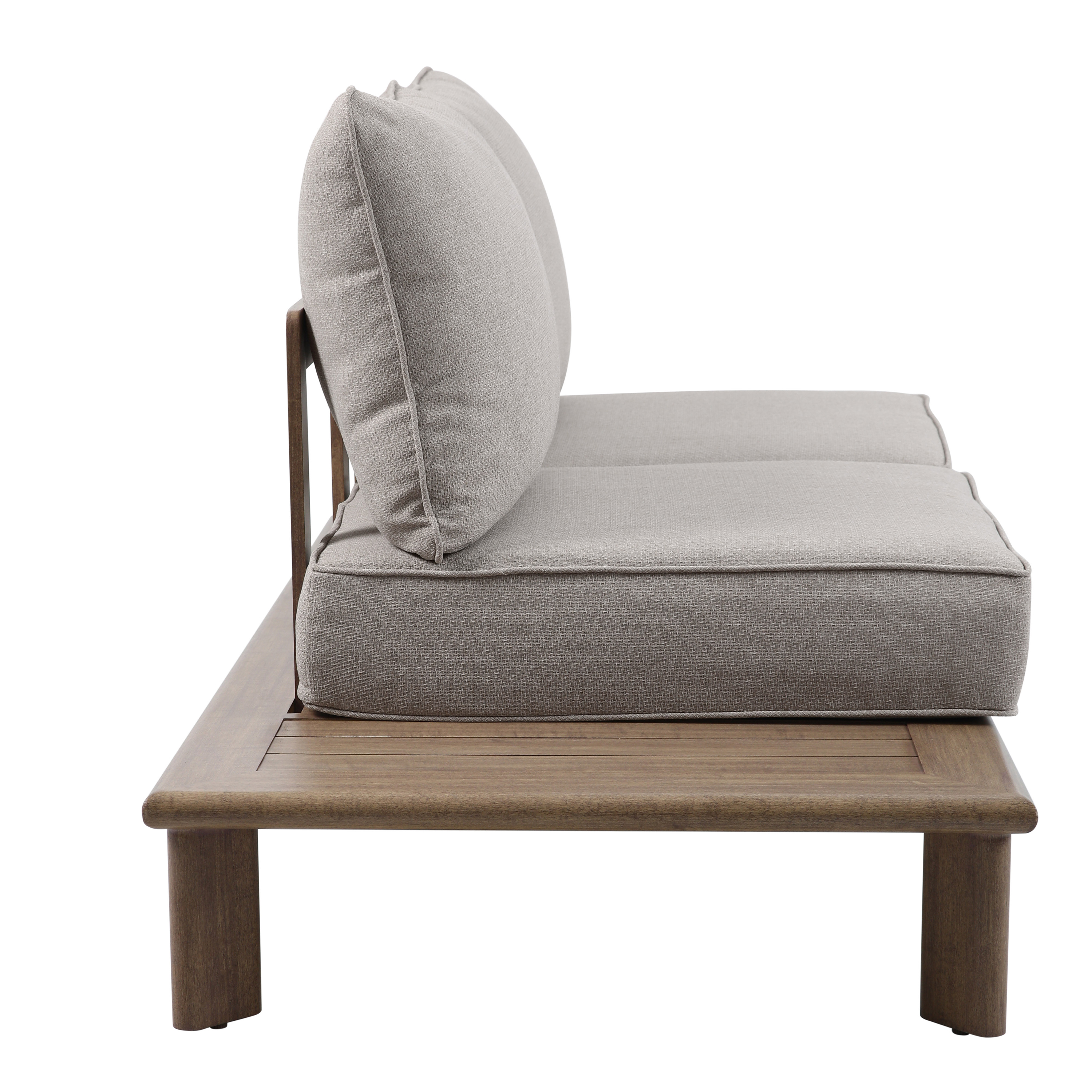 AXI Avery Salon de jardin avec table d'appoint aspect bois, beige