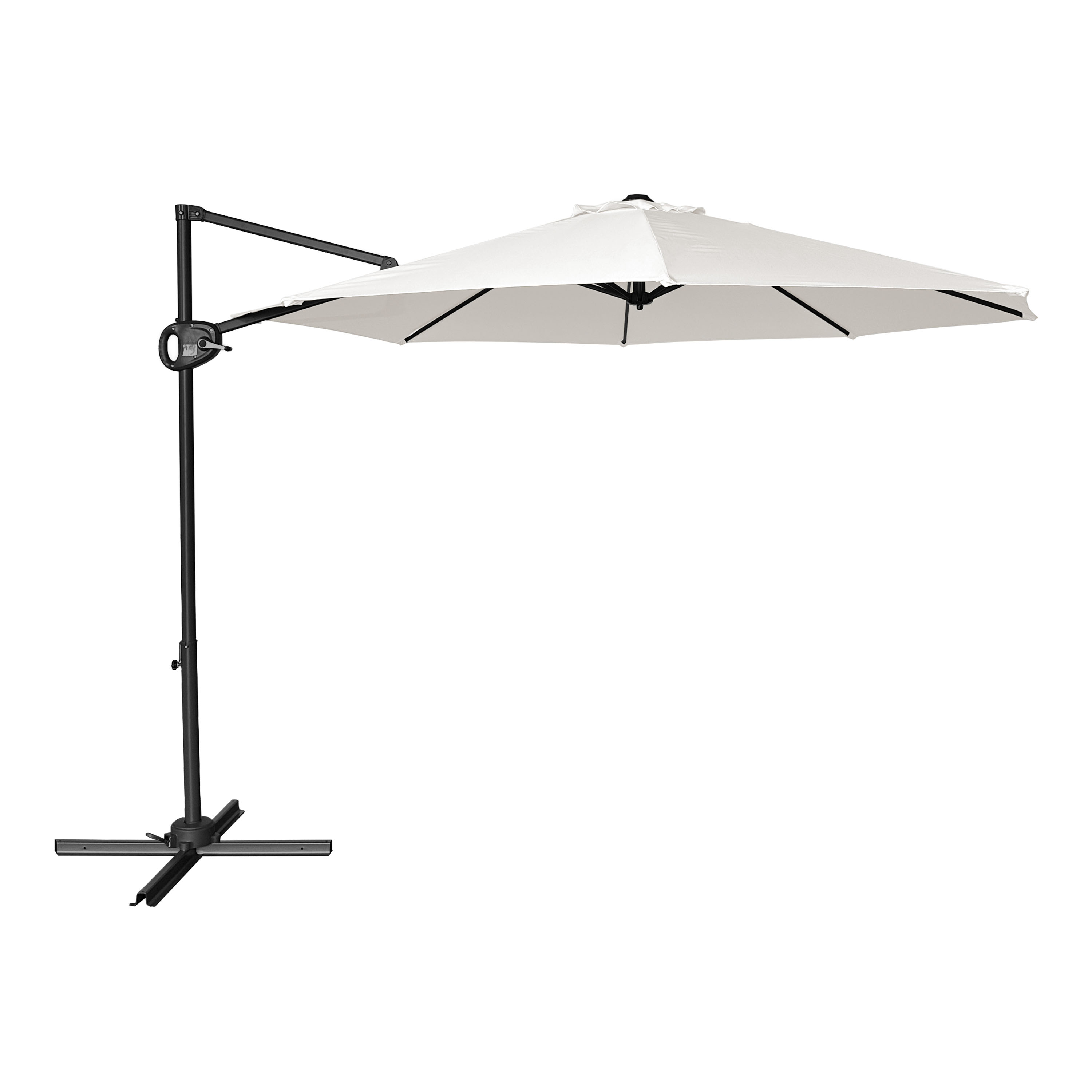 AXI Solea Cantilever Parasol Ø 300cm Anthracite/Beige