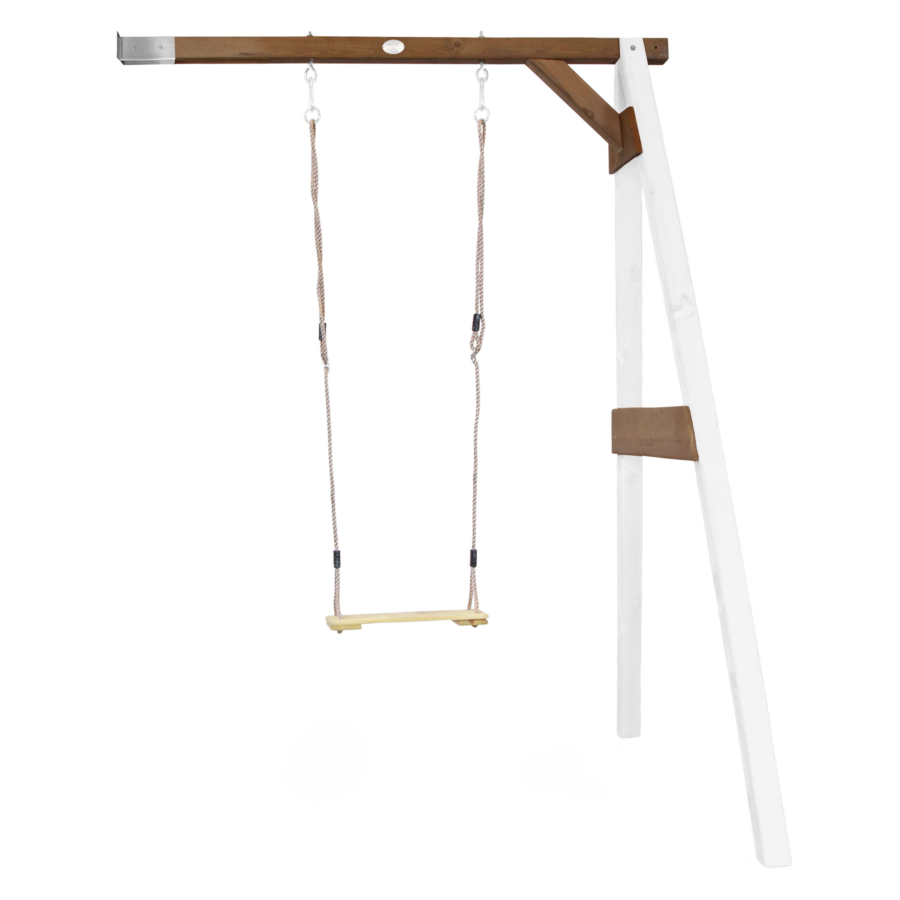 AXI Attachable Single Swing Set - White/Brown
