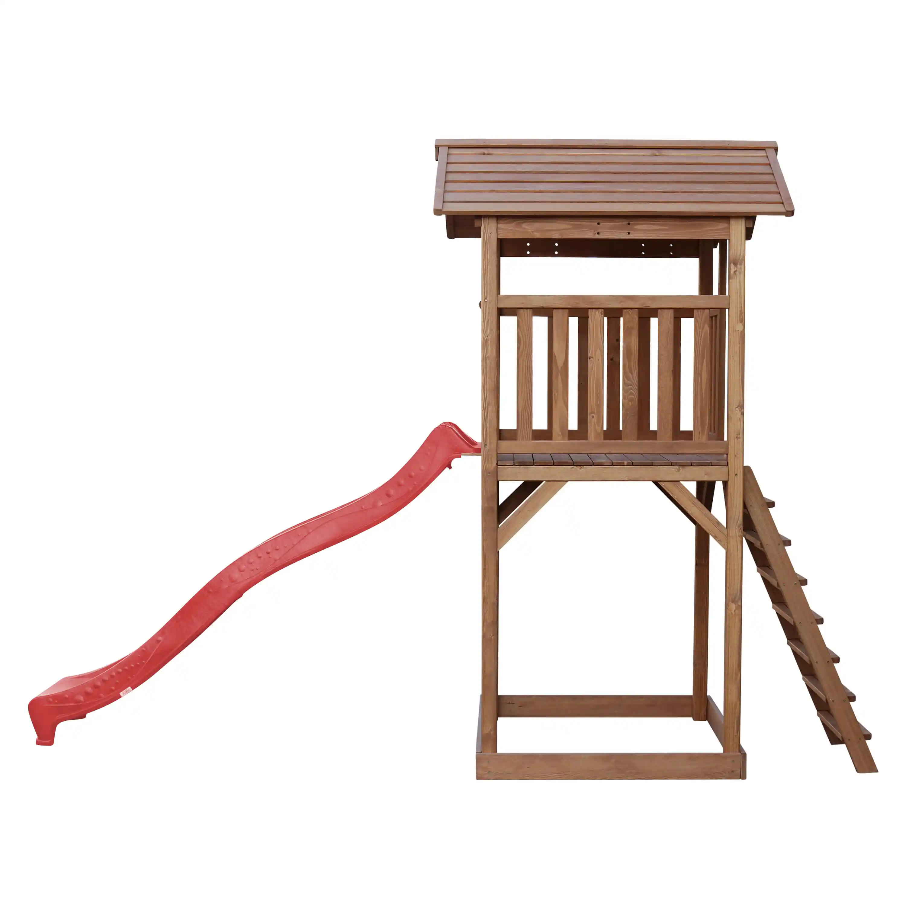 AXI Beach Tower Aire de Jeux Marron - Toboggan Rouge