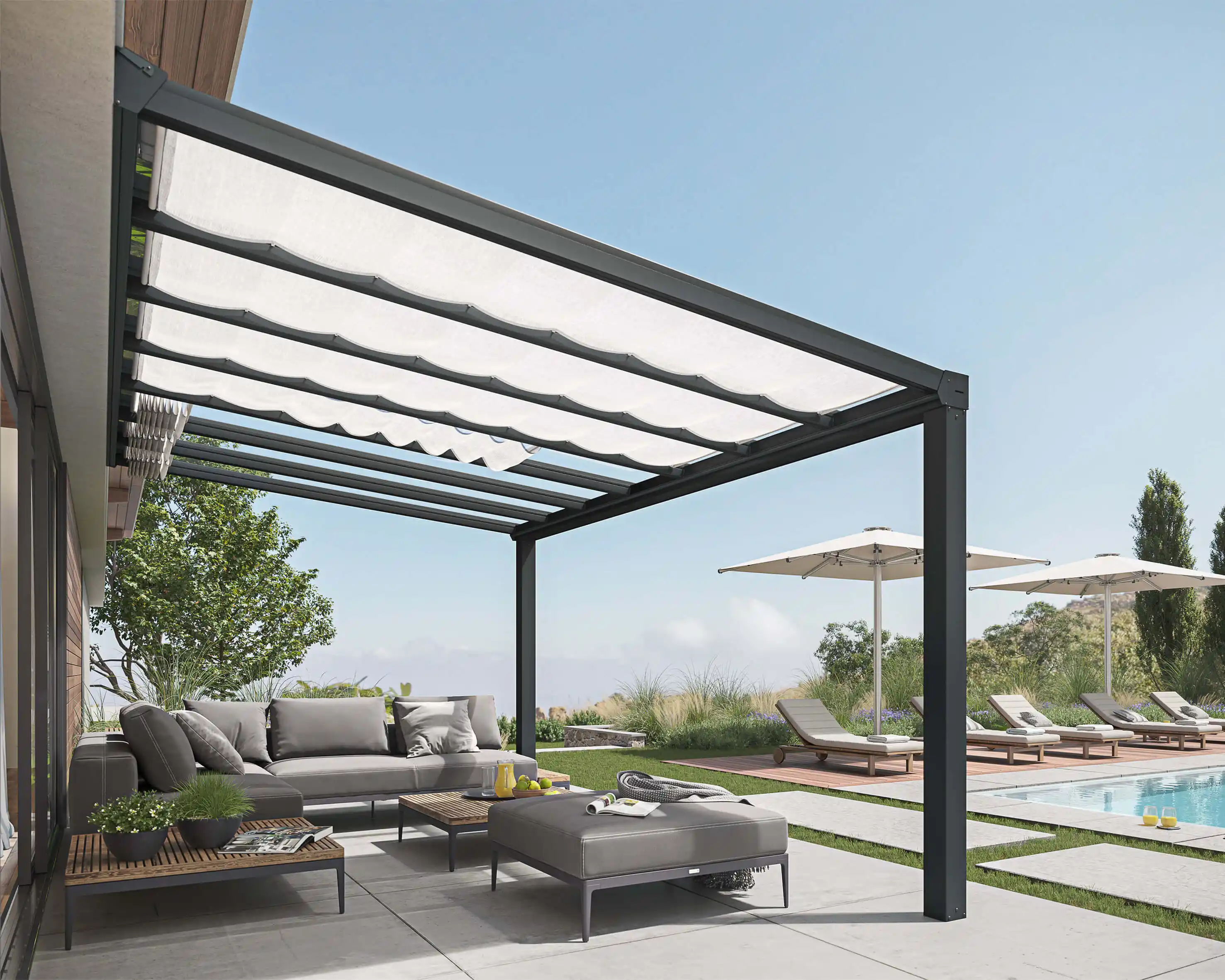 Canopia Stockholm 340 X 950 Terrasoverkapping Schaduw Wit -7290108602159 Canopia Stockholm 340 X 950 Terrasoverkapping Schaduw Wit