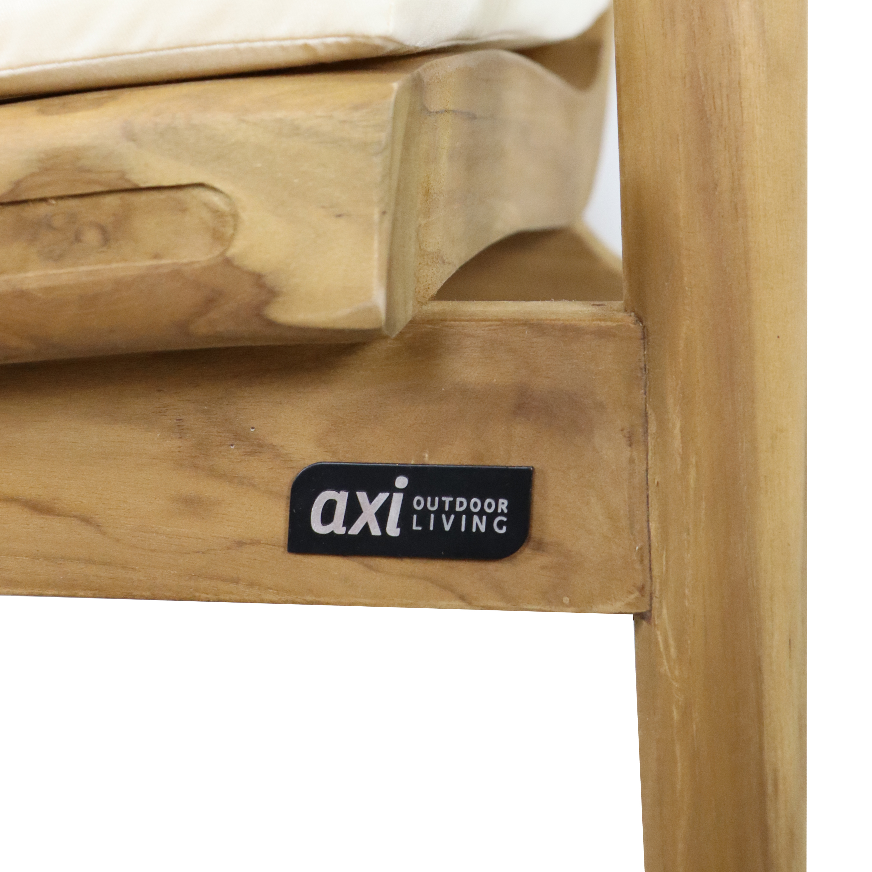 AXI June Lounge Set 4-piece with bench, table & 2 chairs - Teak/Cream