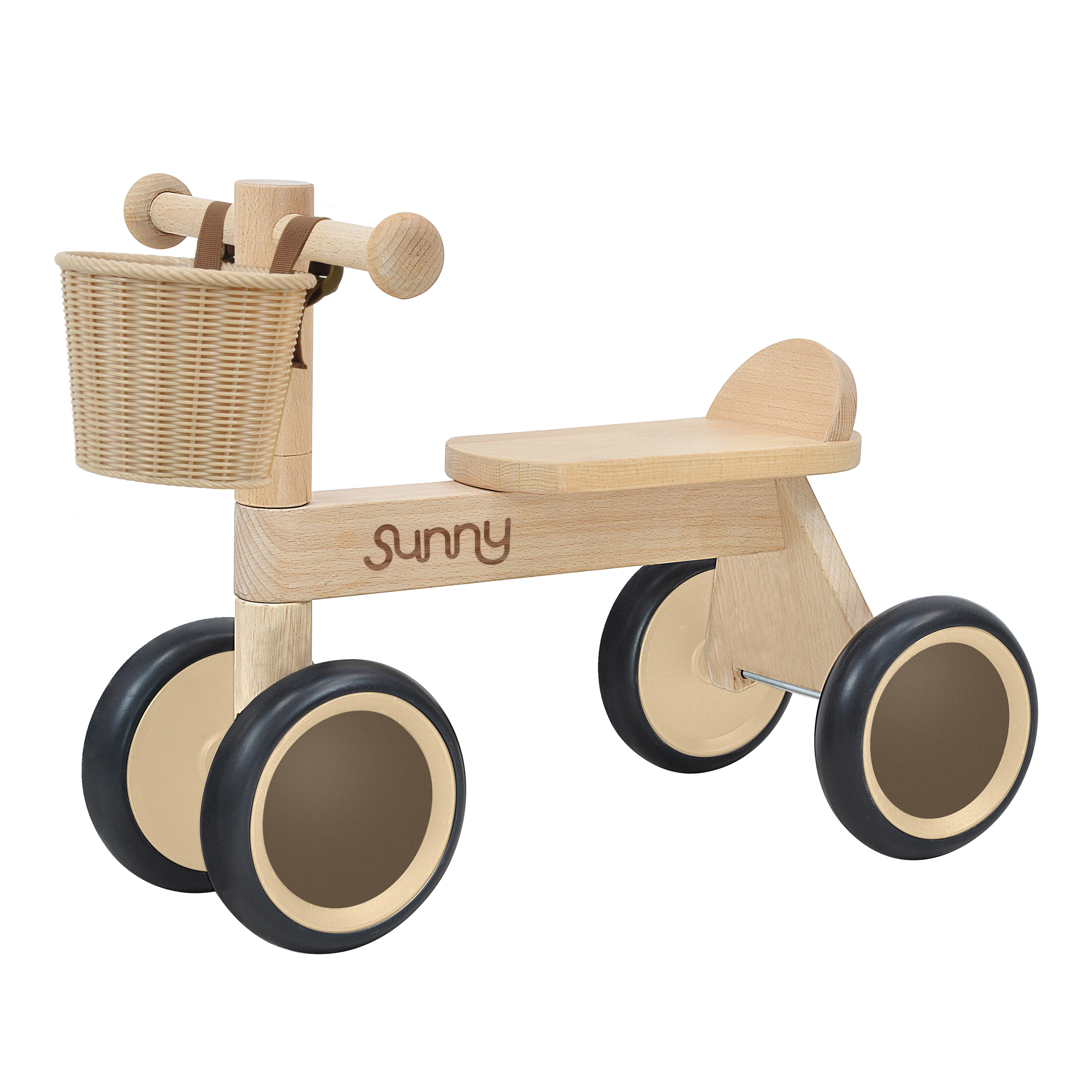 Sunny Mini Walker Draisienne en Bois avec panier de rangement