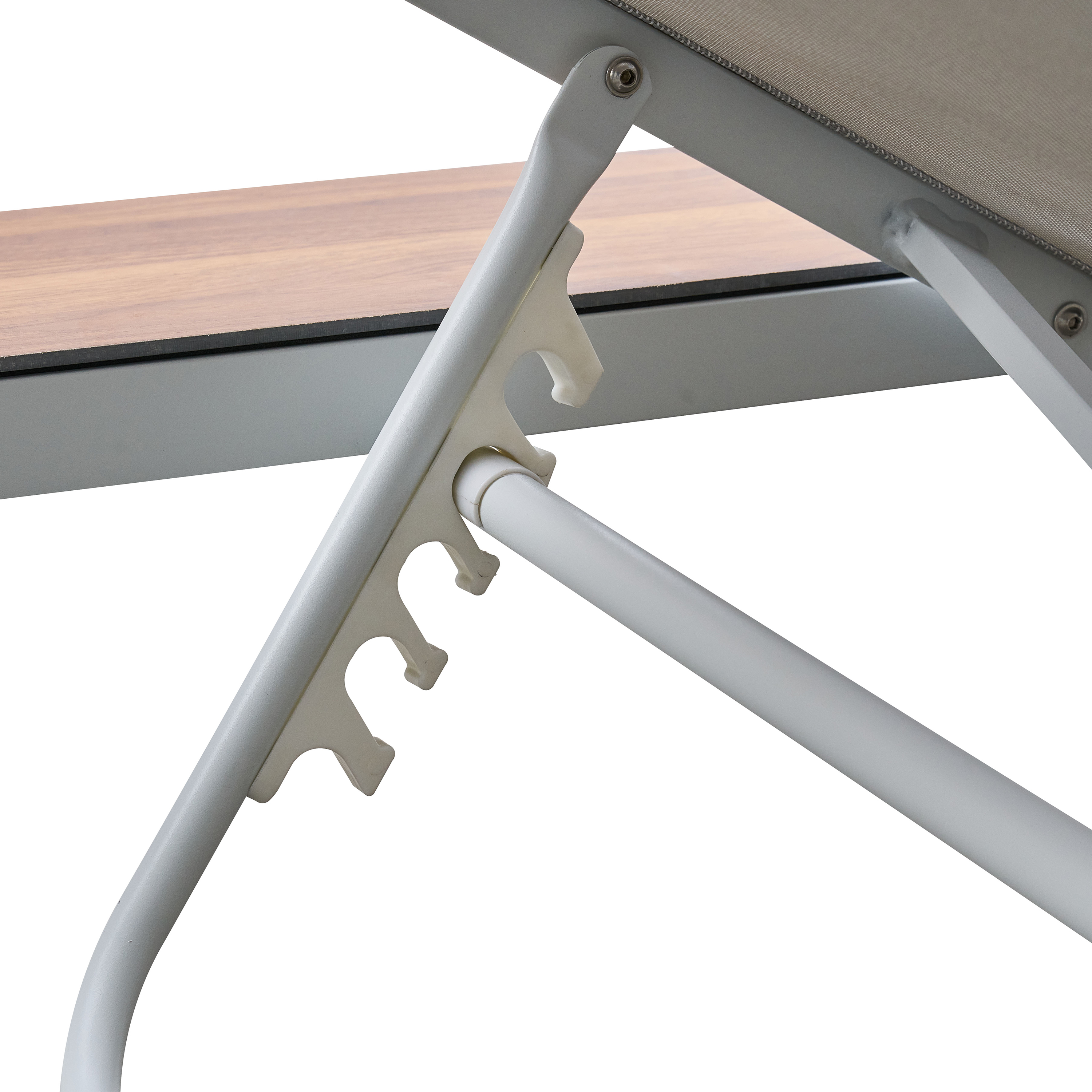AXI Kira Lounger with table White/grey