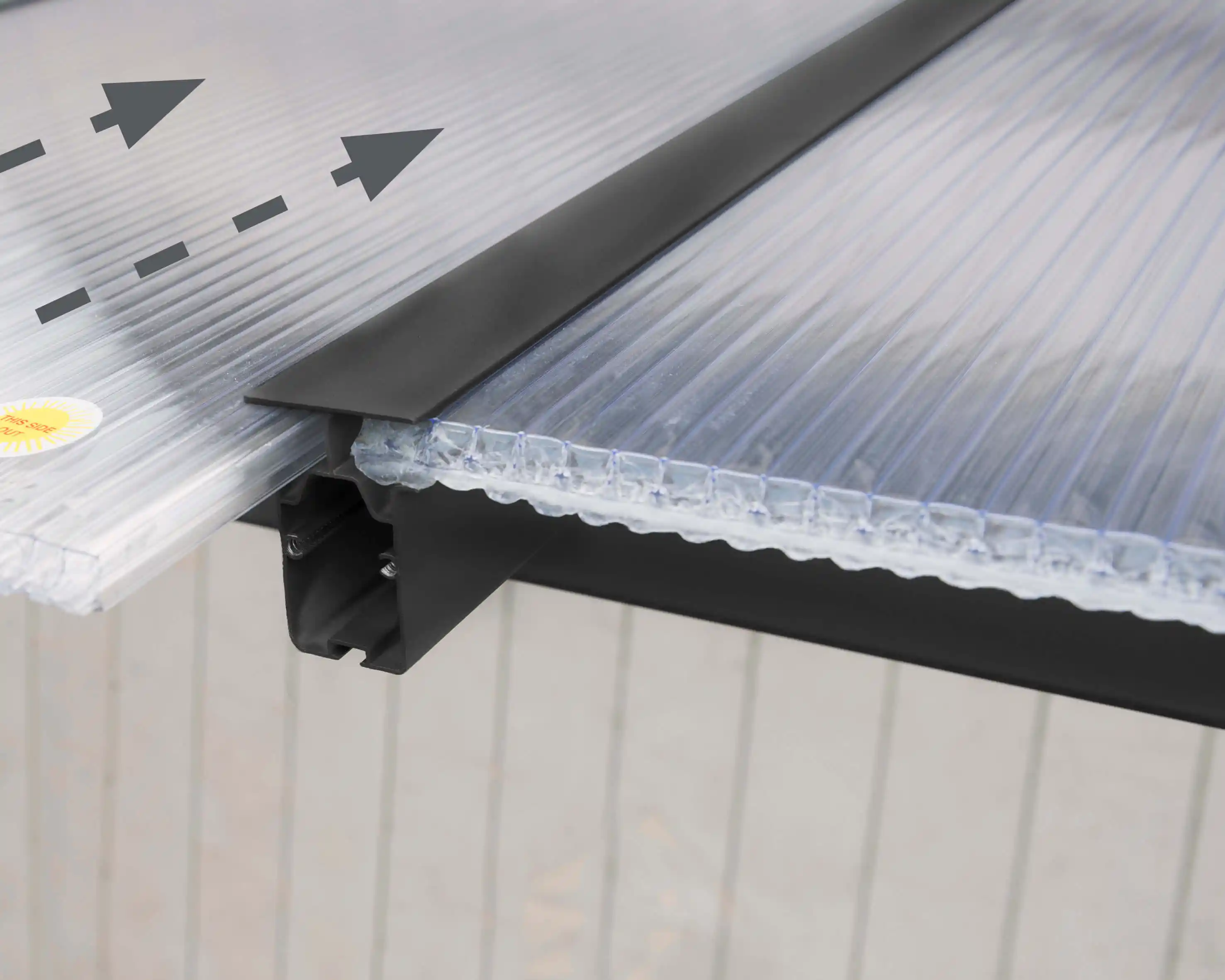 Canopia Olympia 860X294 cm Terrasoverkapping Donkergrijs Helder
