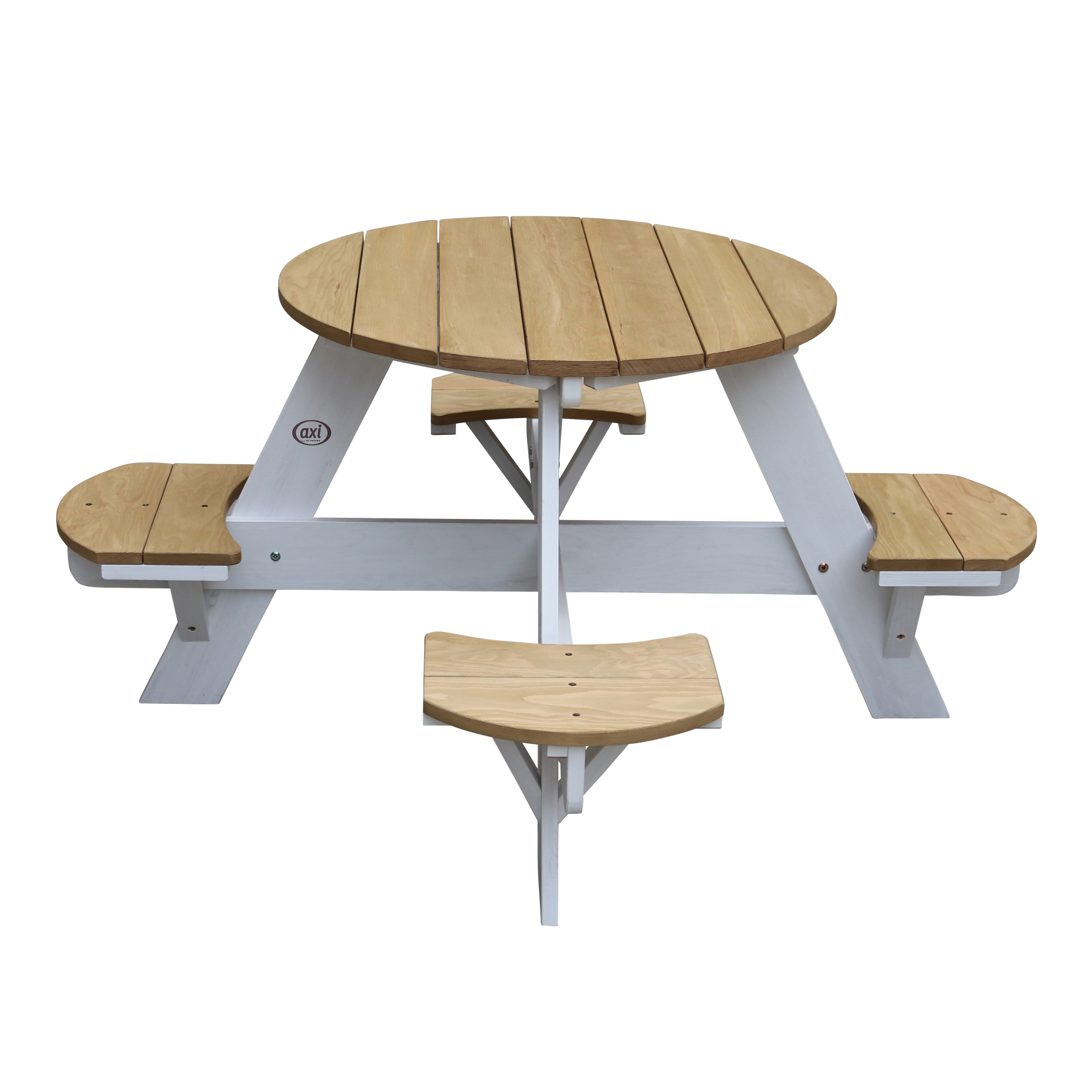 AXI UFO Picnic Table Round - Brown/White