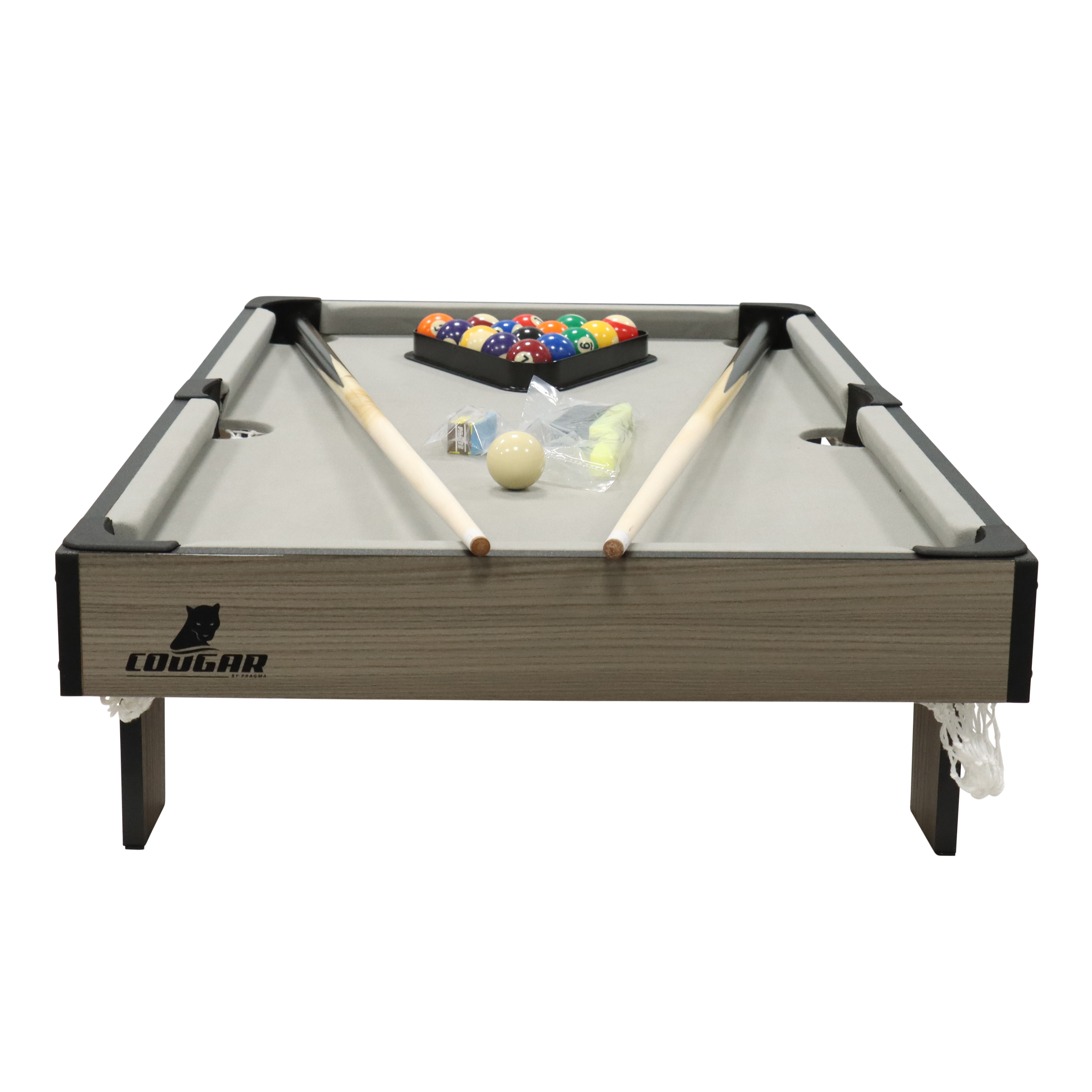 Cougar Pool Table Mini 3 ft Oak/Grey