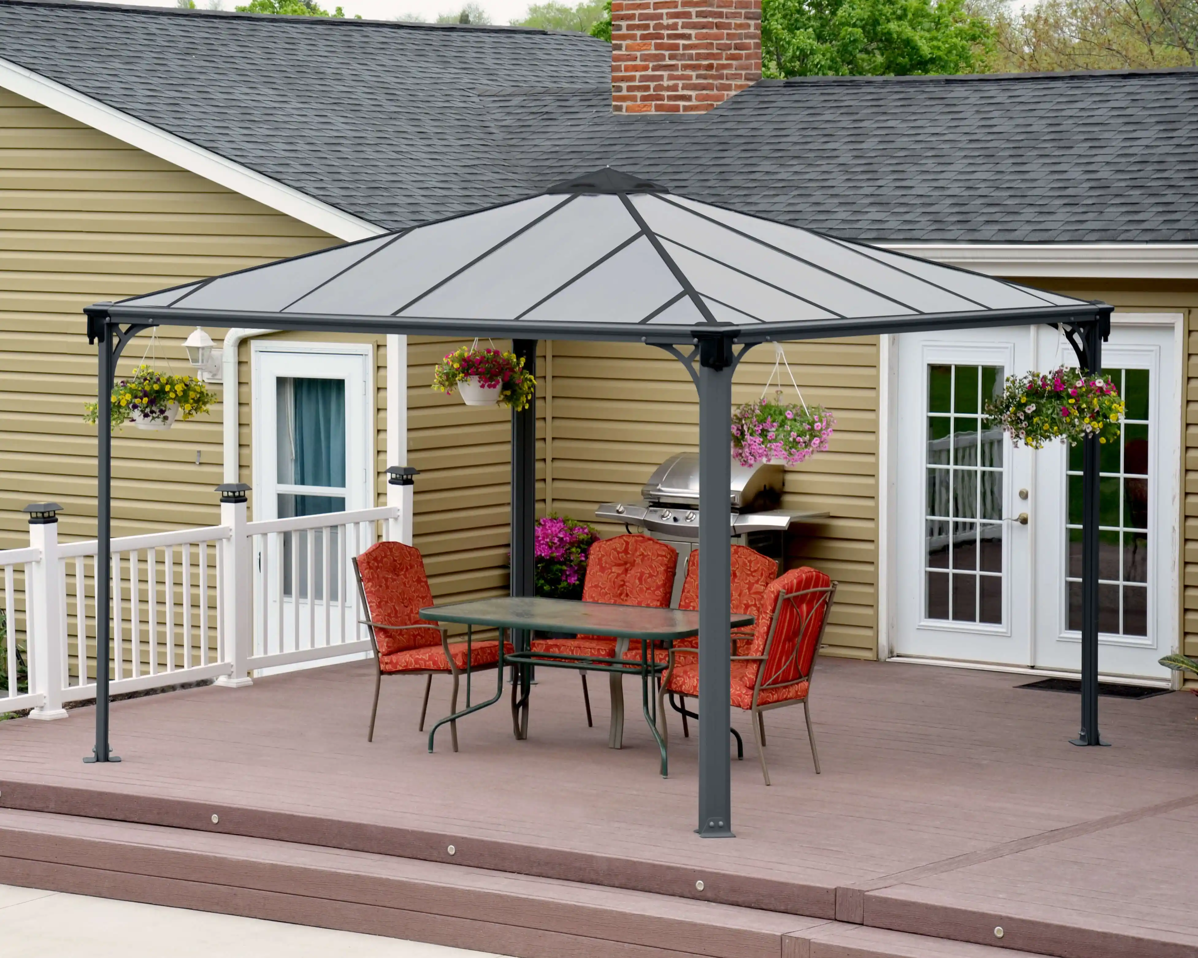 Canopia Palermo 360X360 cm tuinpaviljoen Donkergrijs Brons-7290103123604 Canopia Palermo 360X360 cm tuinpaviljoen Donkergrijs Brons