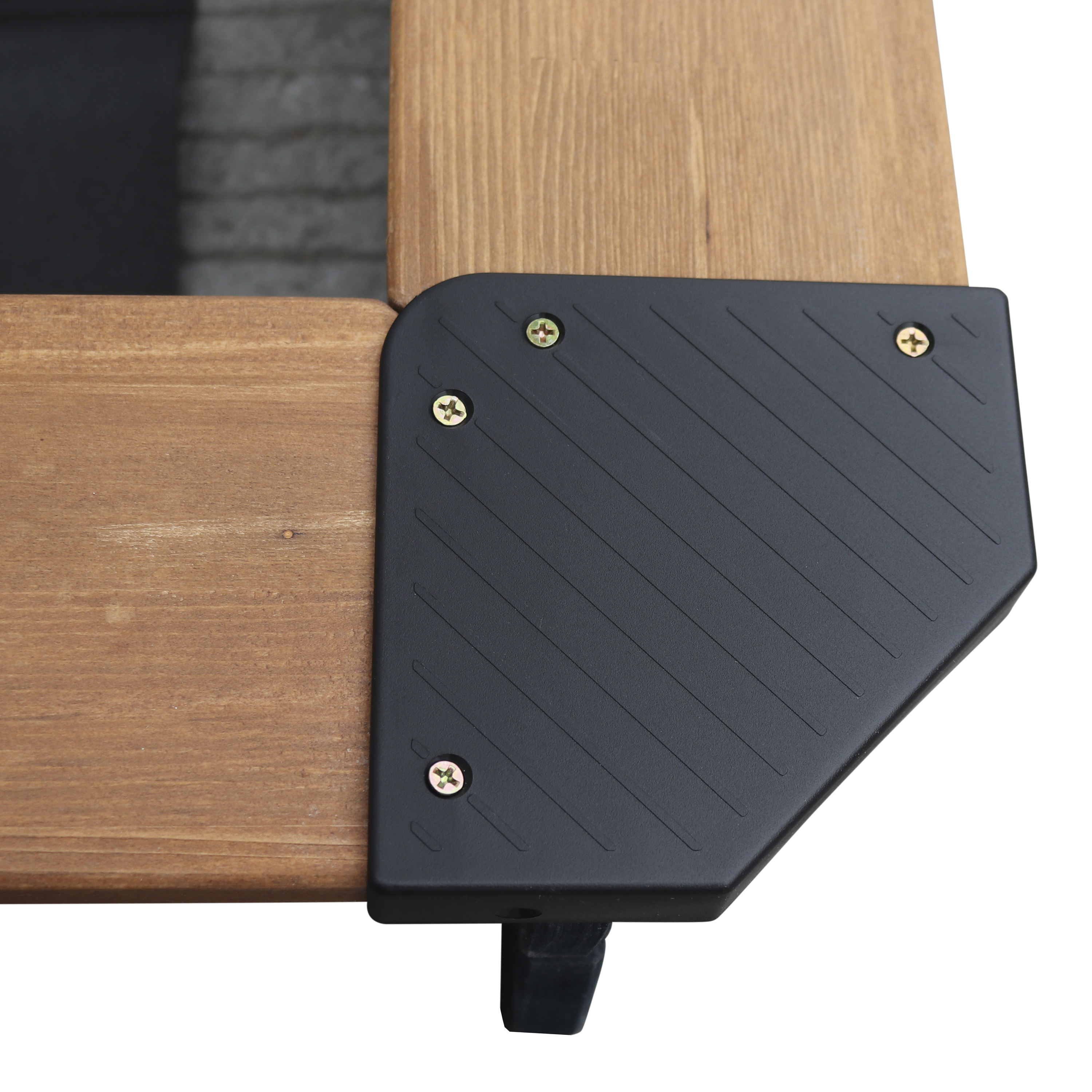 AXI Lily Sandbox with Canopy - 118 x 118 x 118 cm - Anthracite/Brown