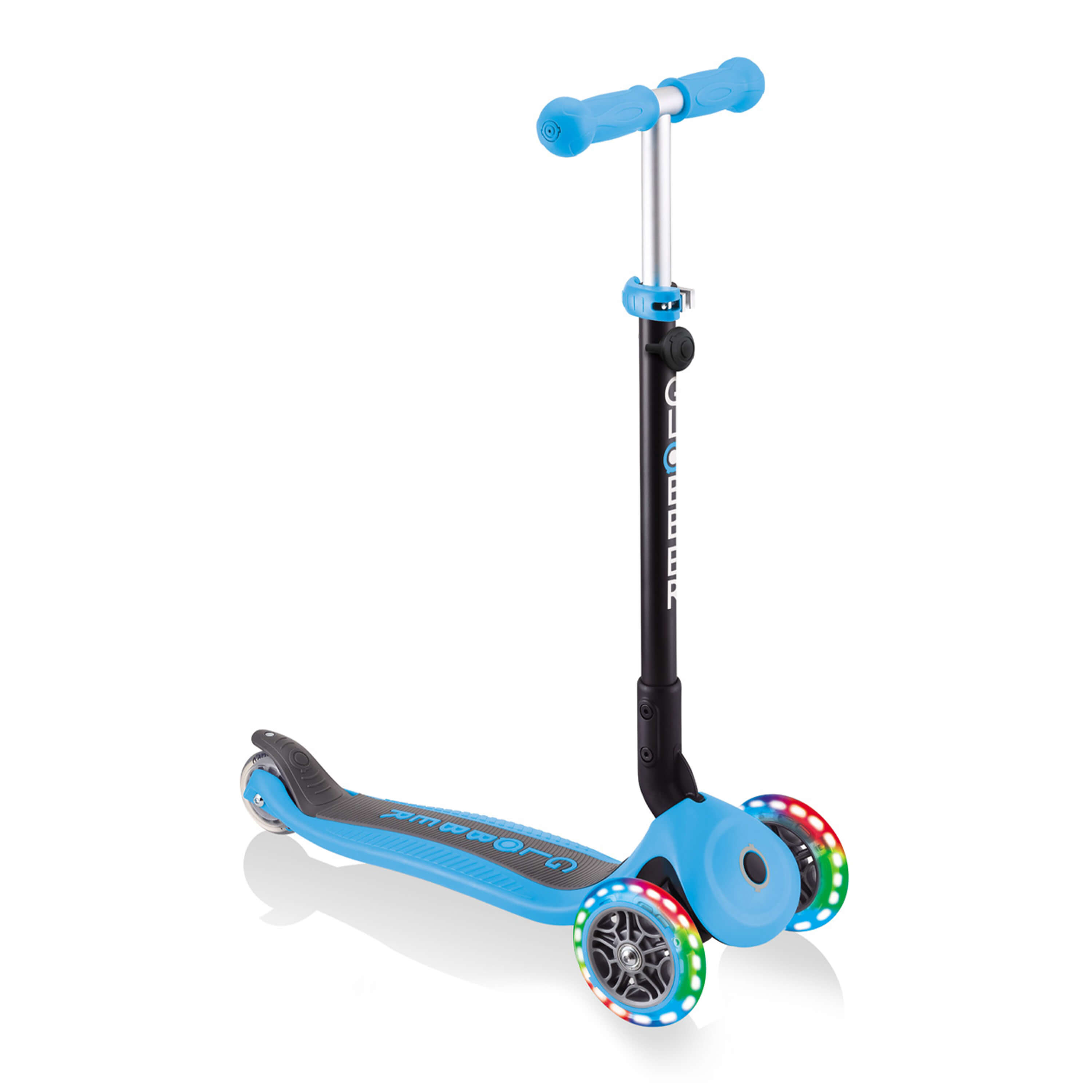 Globber Go Up Foldable Plus Lights 3-in-1 Step lucht blauw