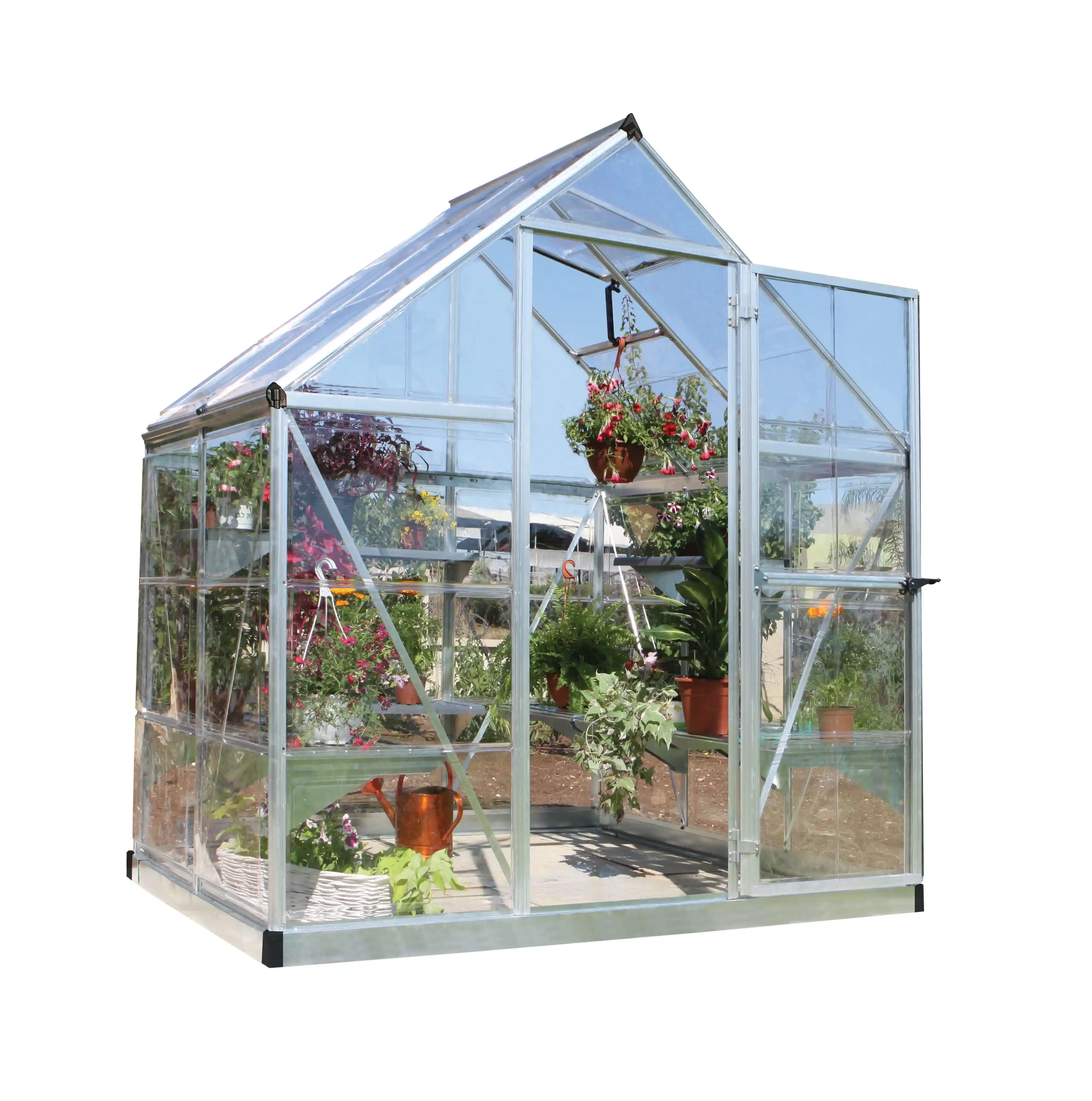 Canopia Harmony 126X185X208 cm Tuinkas Zilver Helder-7290103110826 Canopia Harmony 126X185X208 cm Tuinkas Zilver Helder