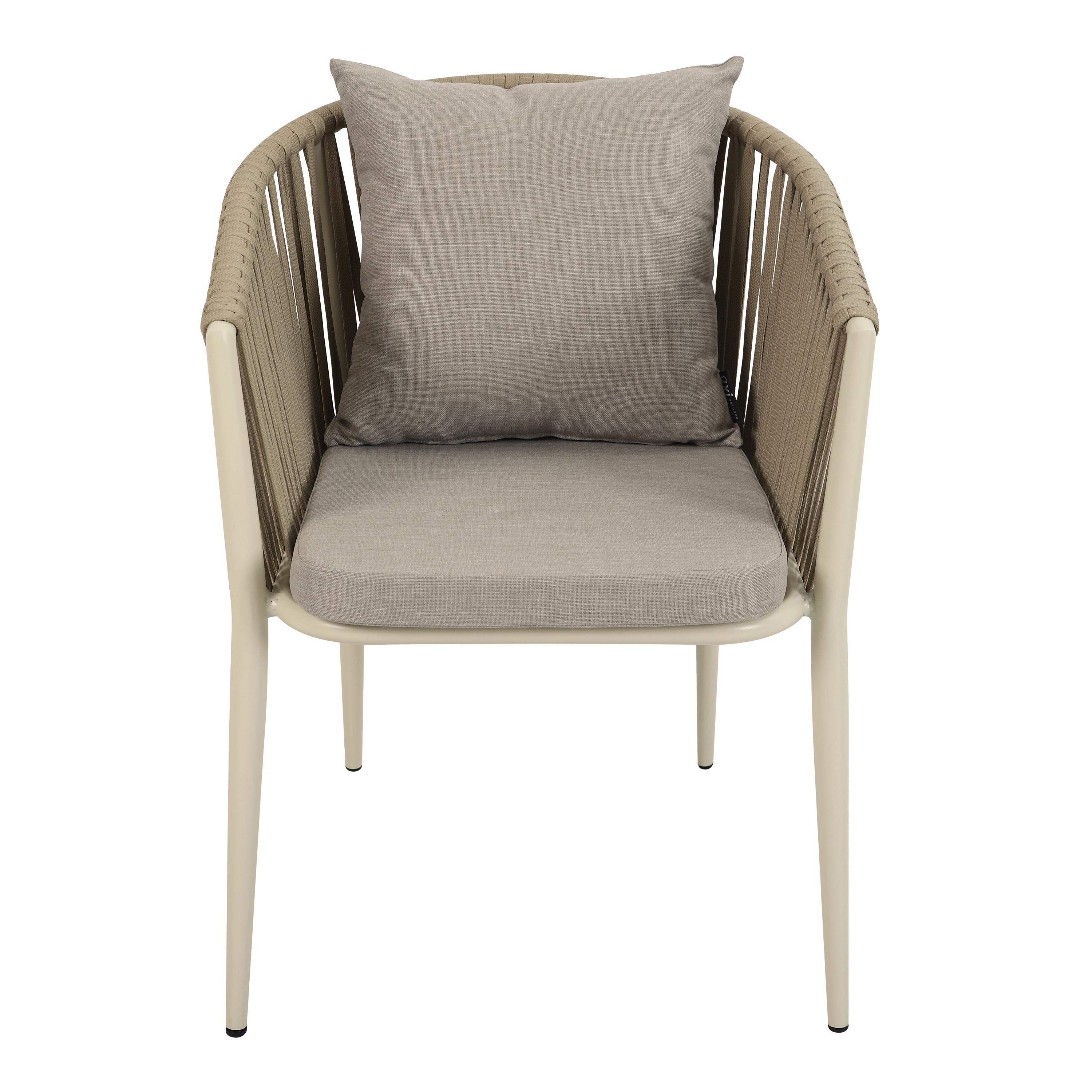 AXI Chay Garden Set with 8 Chairs – Beige with Polywood in Wood Effect