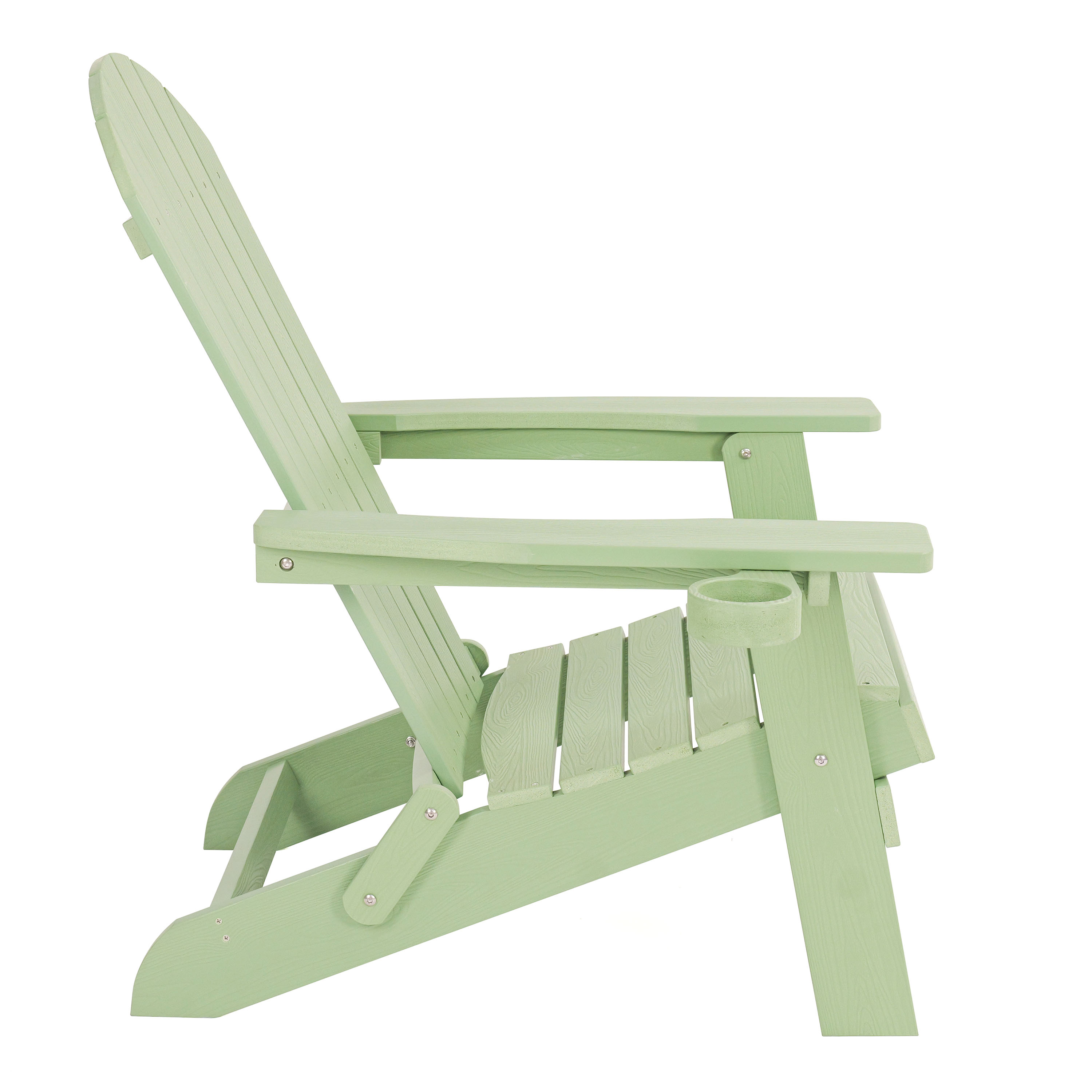 AXI Claire Folding Adirondack Chair Plastic Pastel Green
