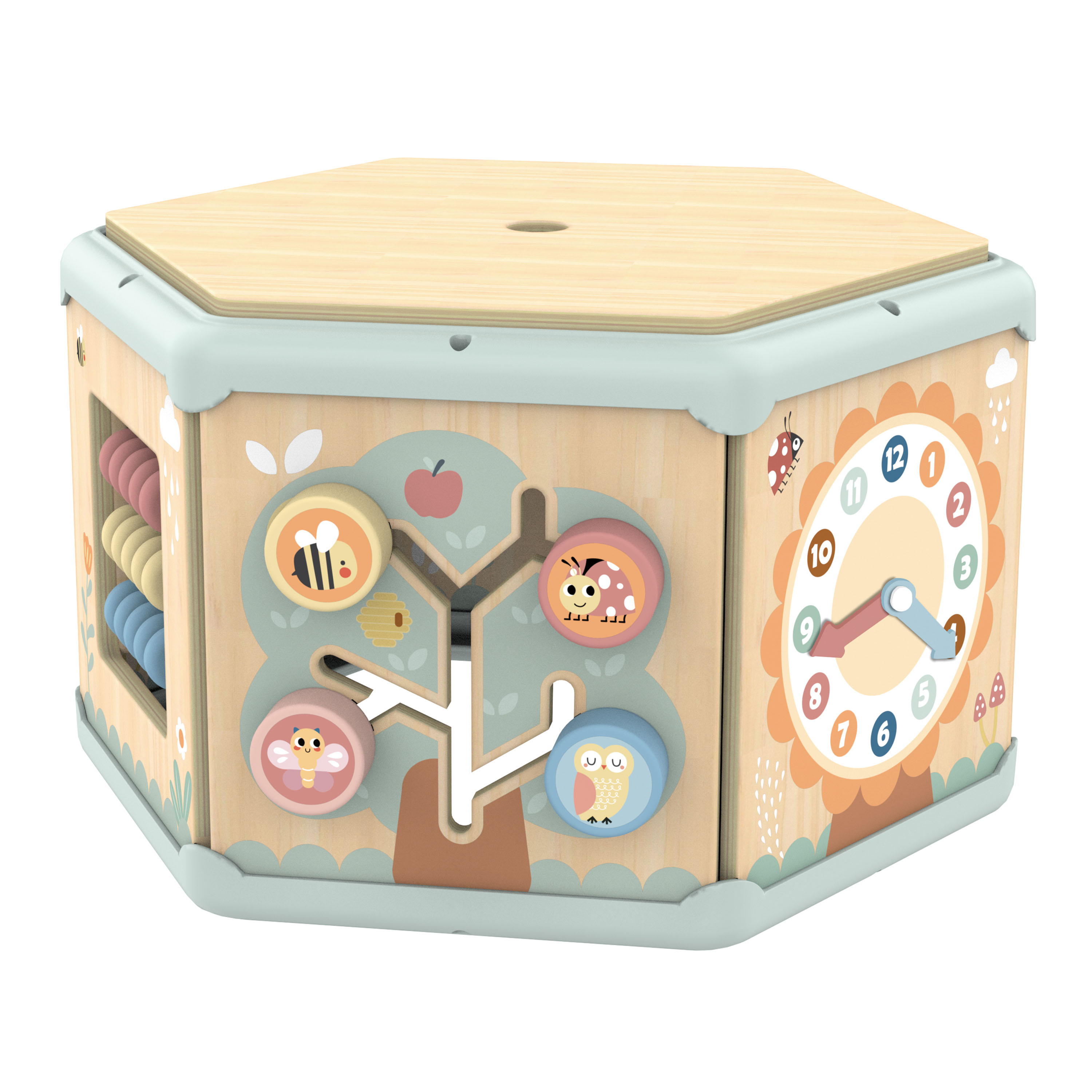 Tooky Toy 7-in-1 Wooden Activity Cube