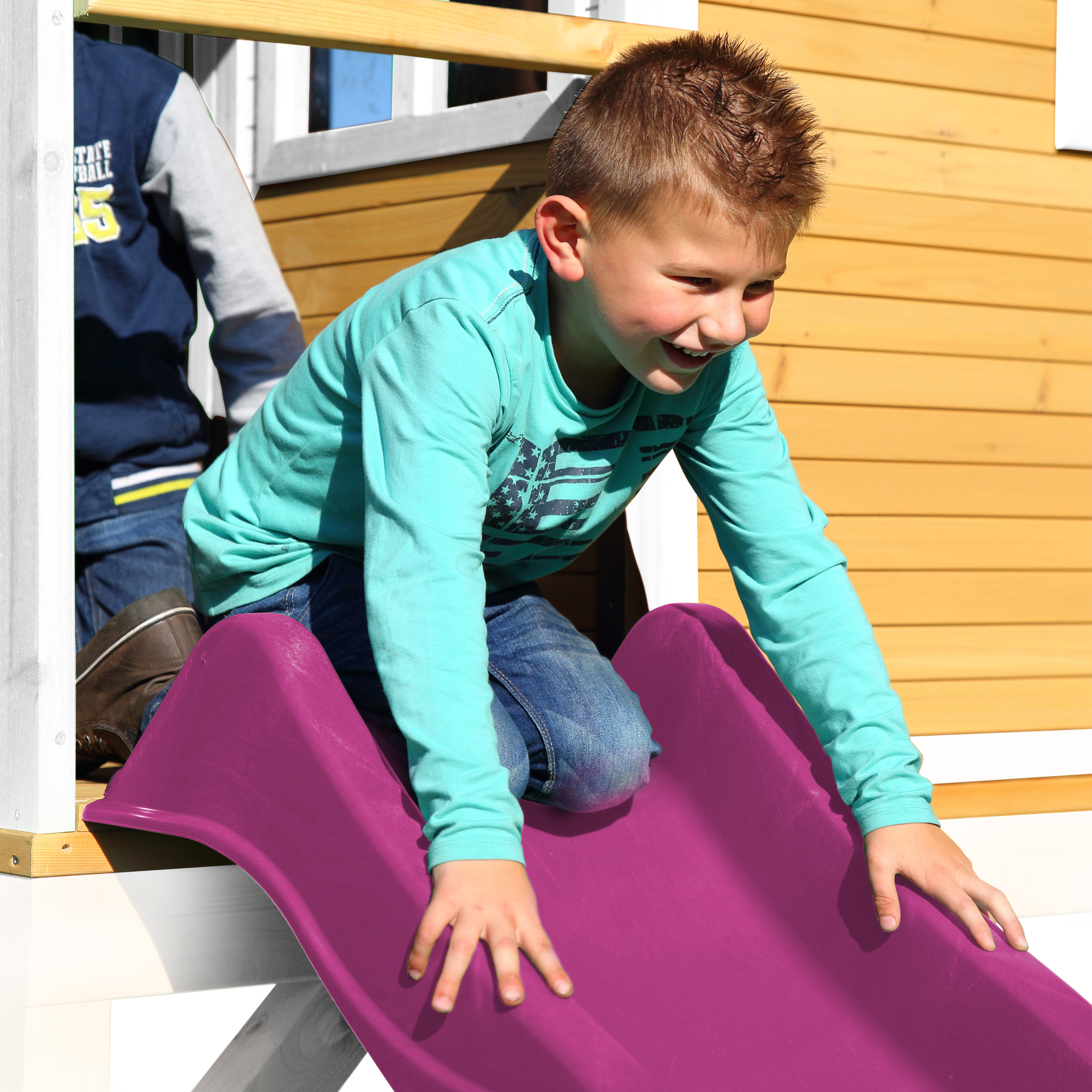 AXI Romy Playhouse Brown/White - Purple Slide