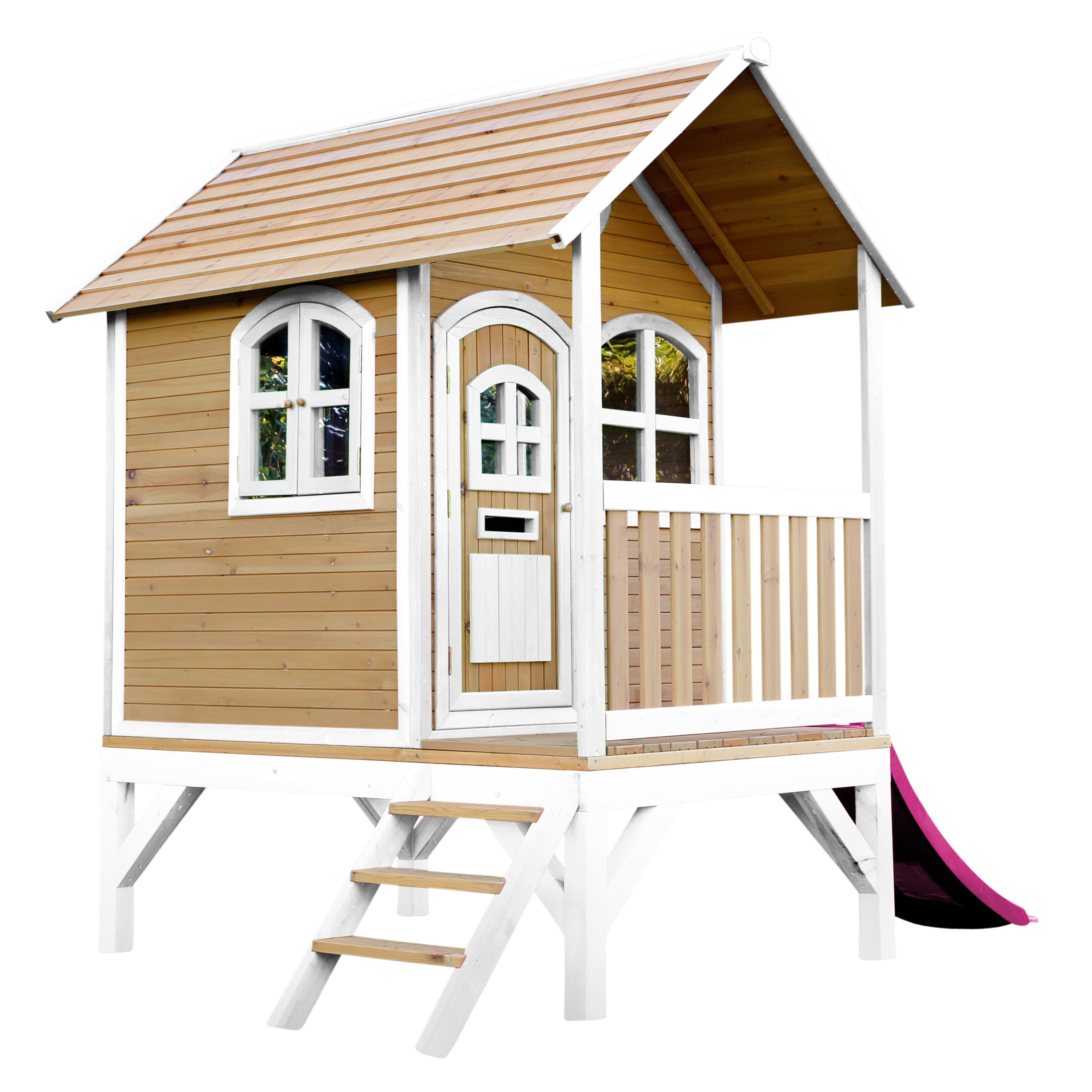 AXI Tom Playhouse Brown/White - Purple Slide