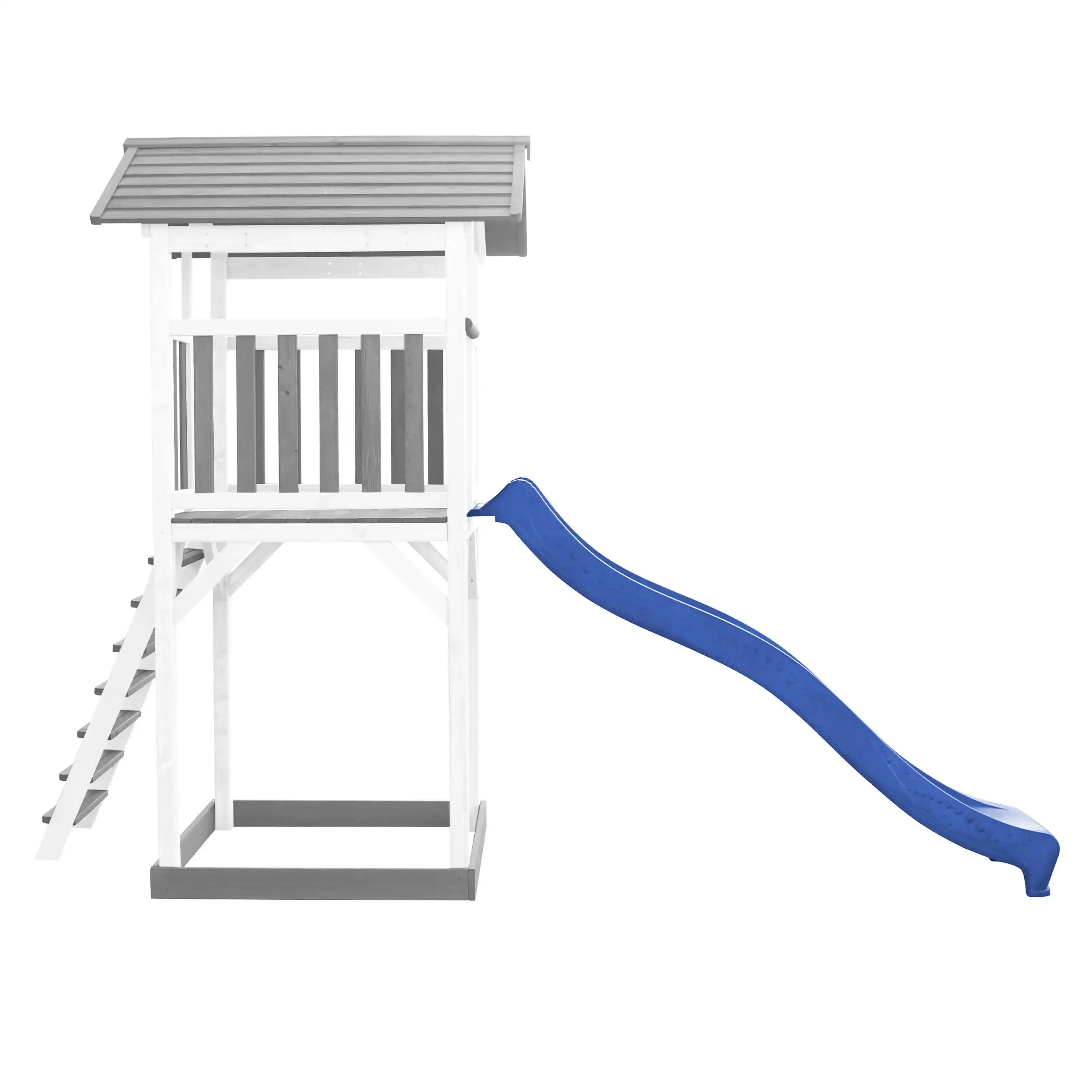AXI Beach Tower Speeltoren Grijs/wit - Blauwe Glijbaan