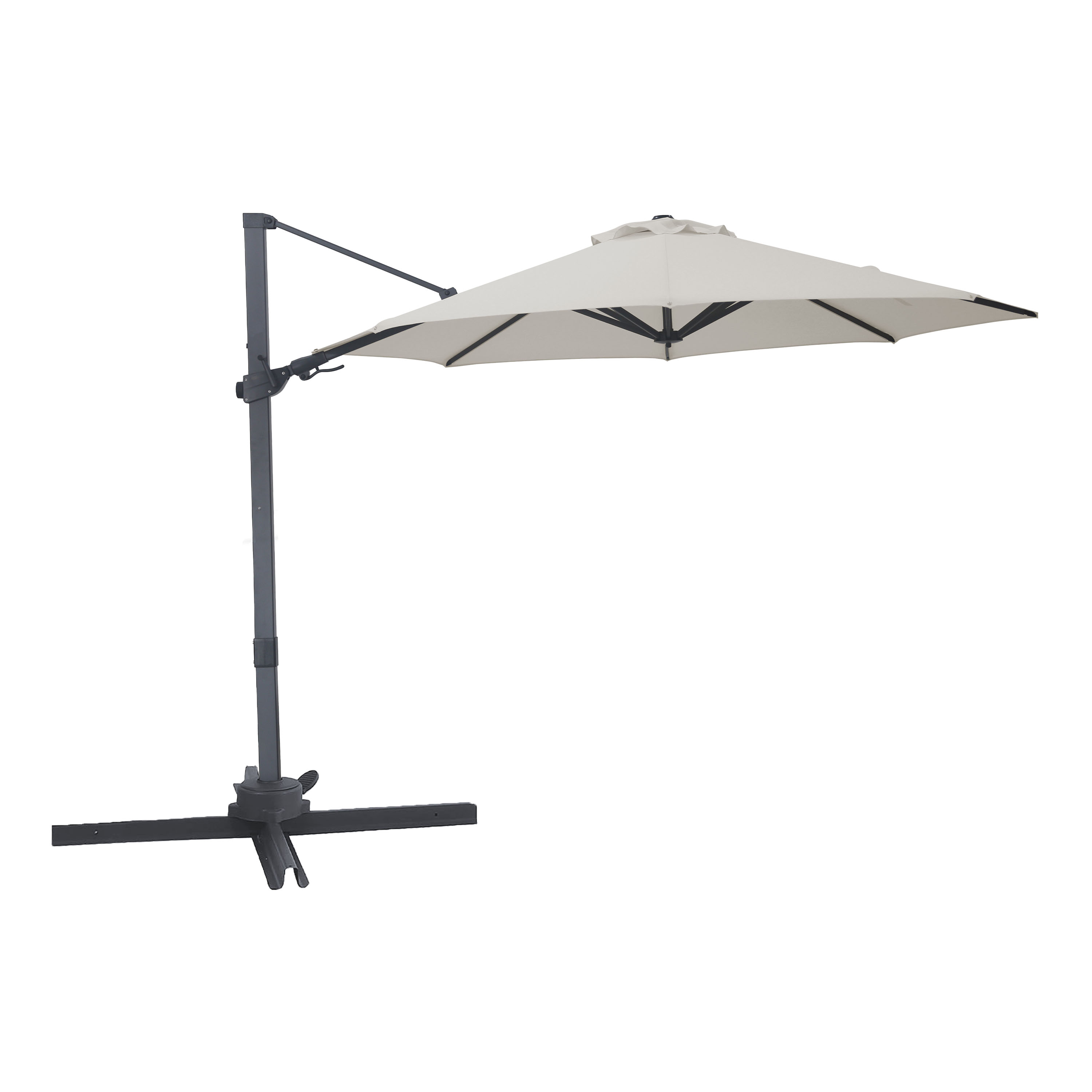 AXI Solis Cantilever Parasol Ø 300cm Anthracite/Beige