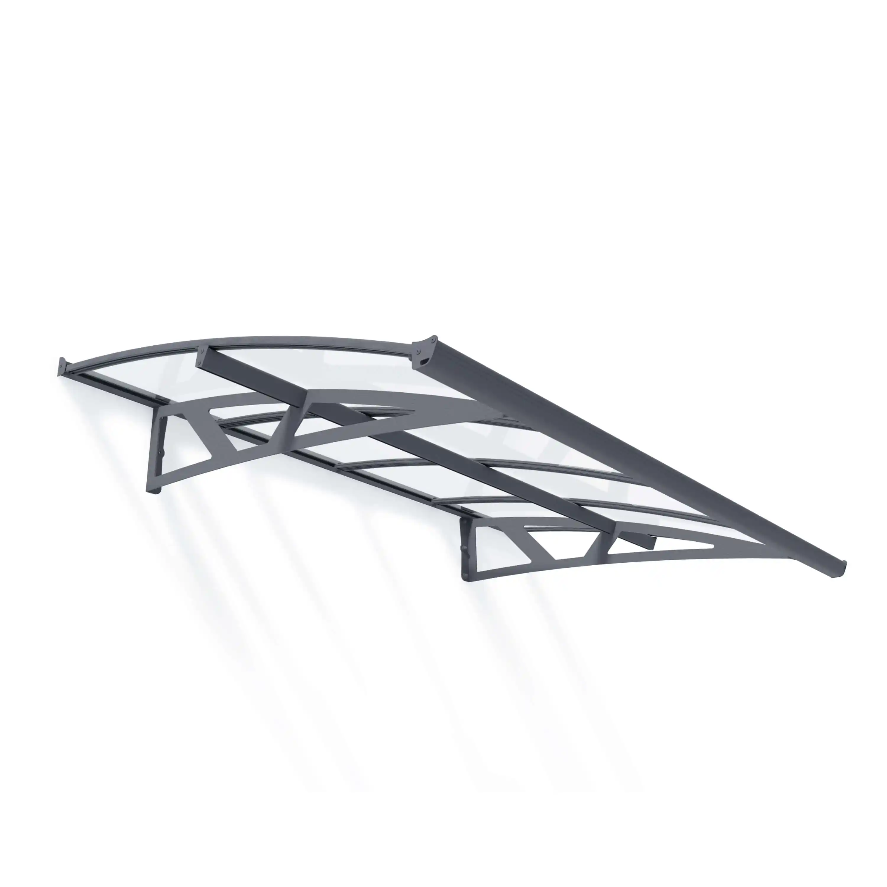 Canopia Amsterdam 223X140 cm  Deur en Veranda Luifel Donkergrijs Helder