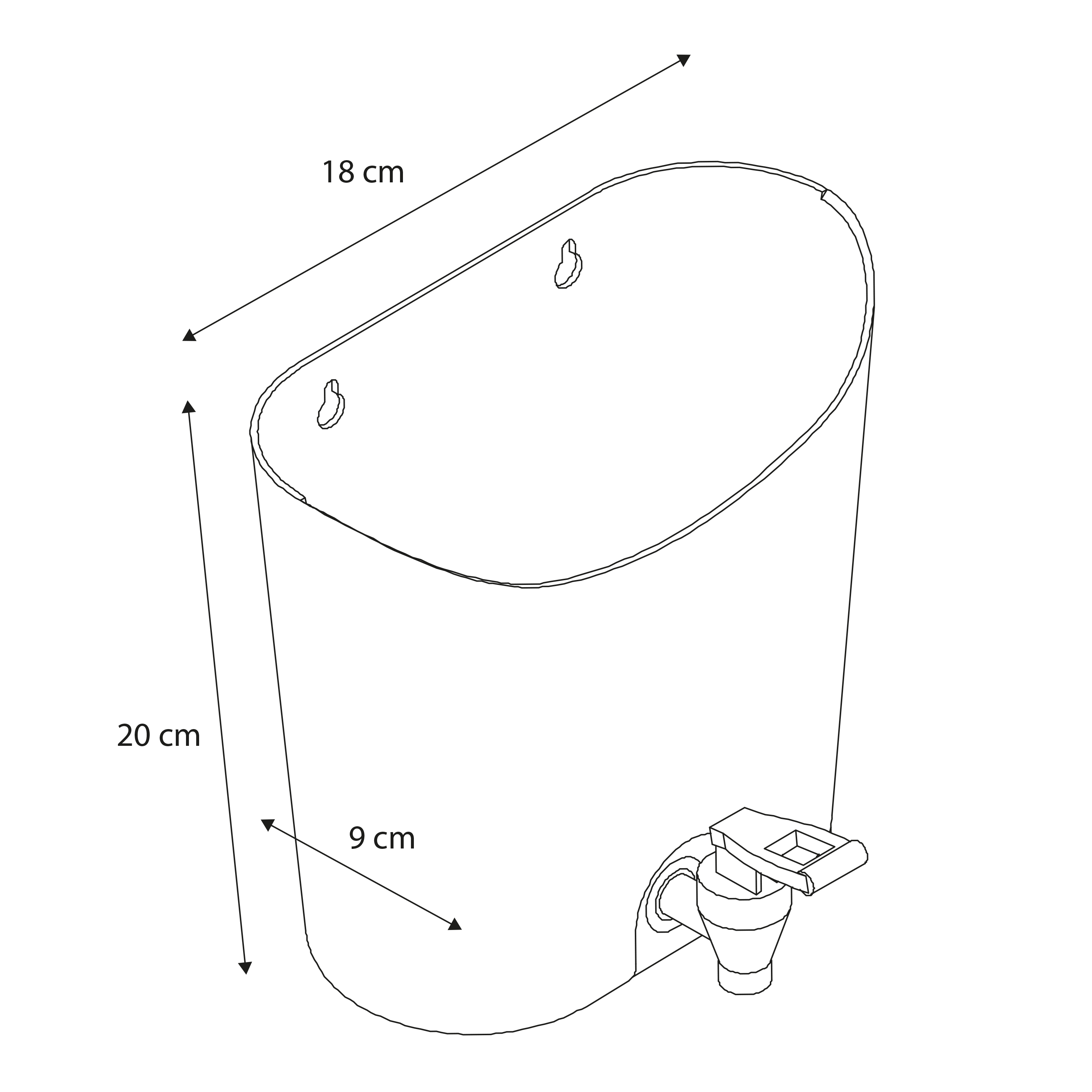 AXI Water Tank with Tap for Play Kitchen Green