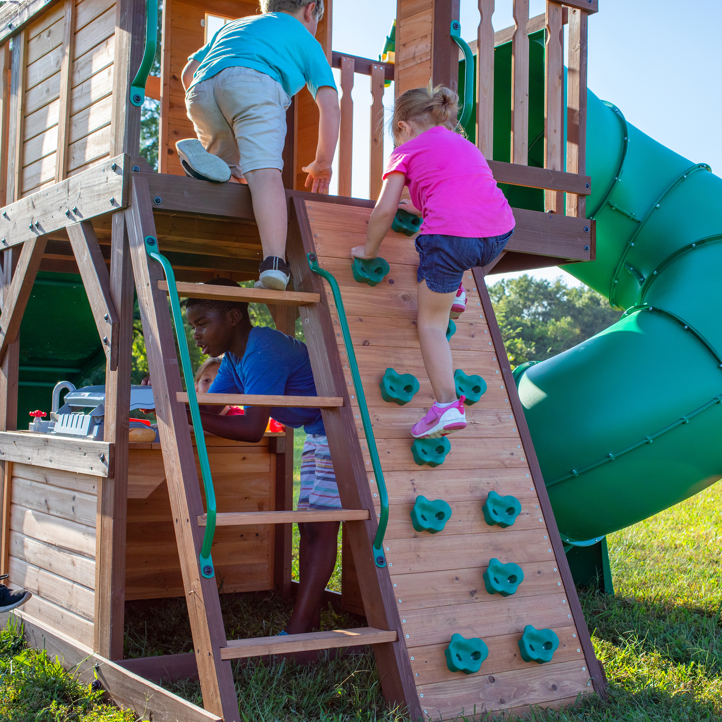 Backyard Discovery Cedar Cove Climbing Frame-0752113001053 Backyard Discovery Cedar Cove Climbing Frame