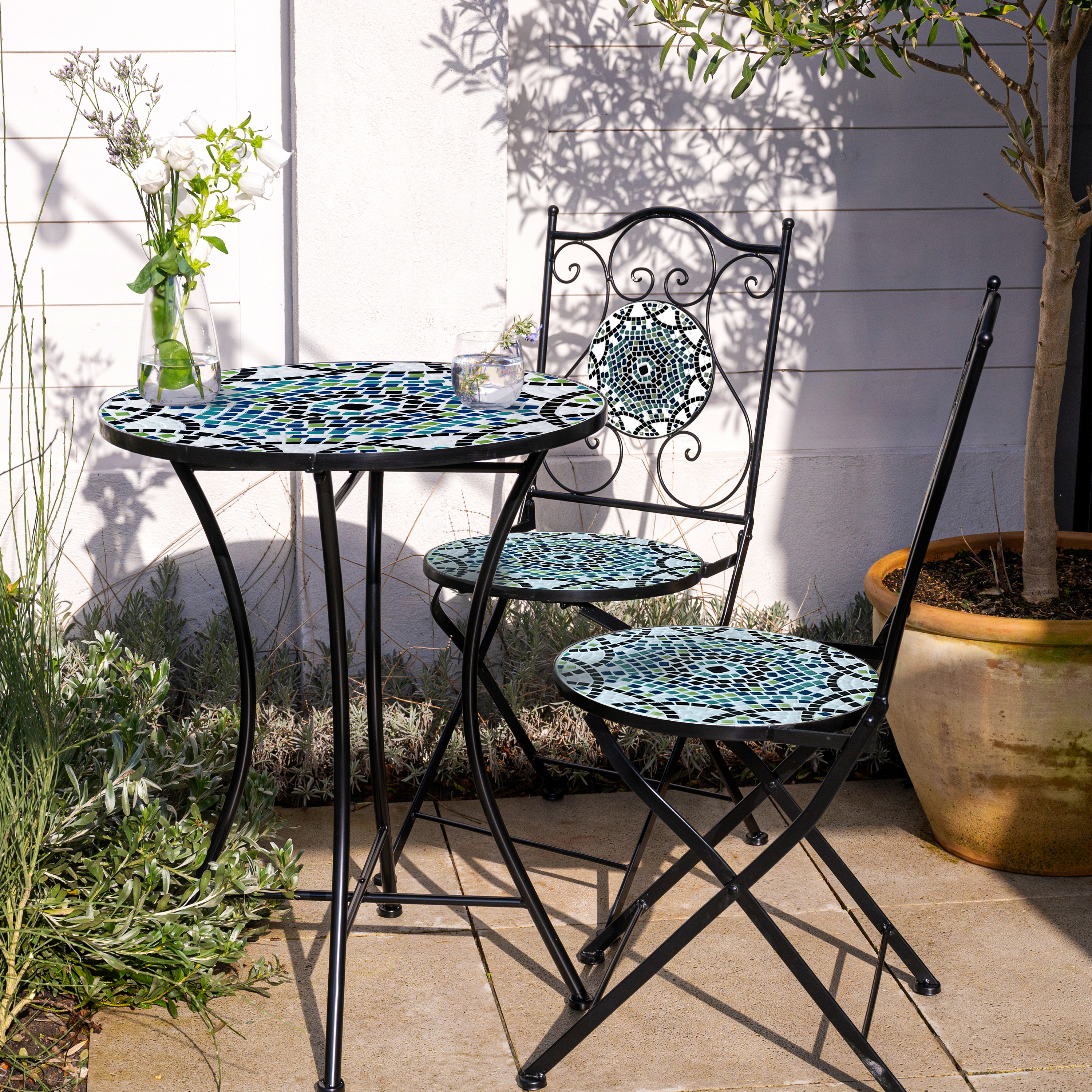 AXI Amélie Chaise Bistrot Mosaïque Multi couleur