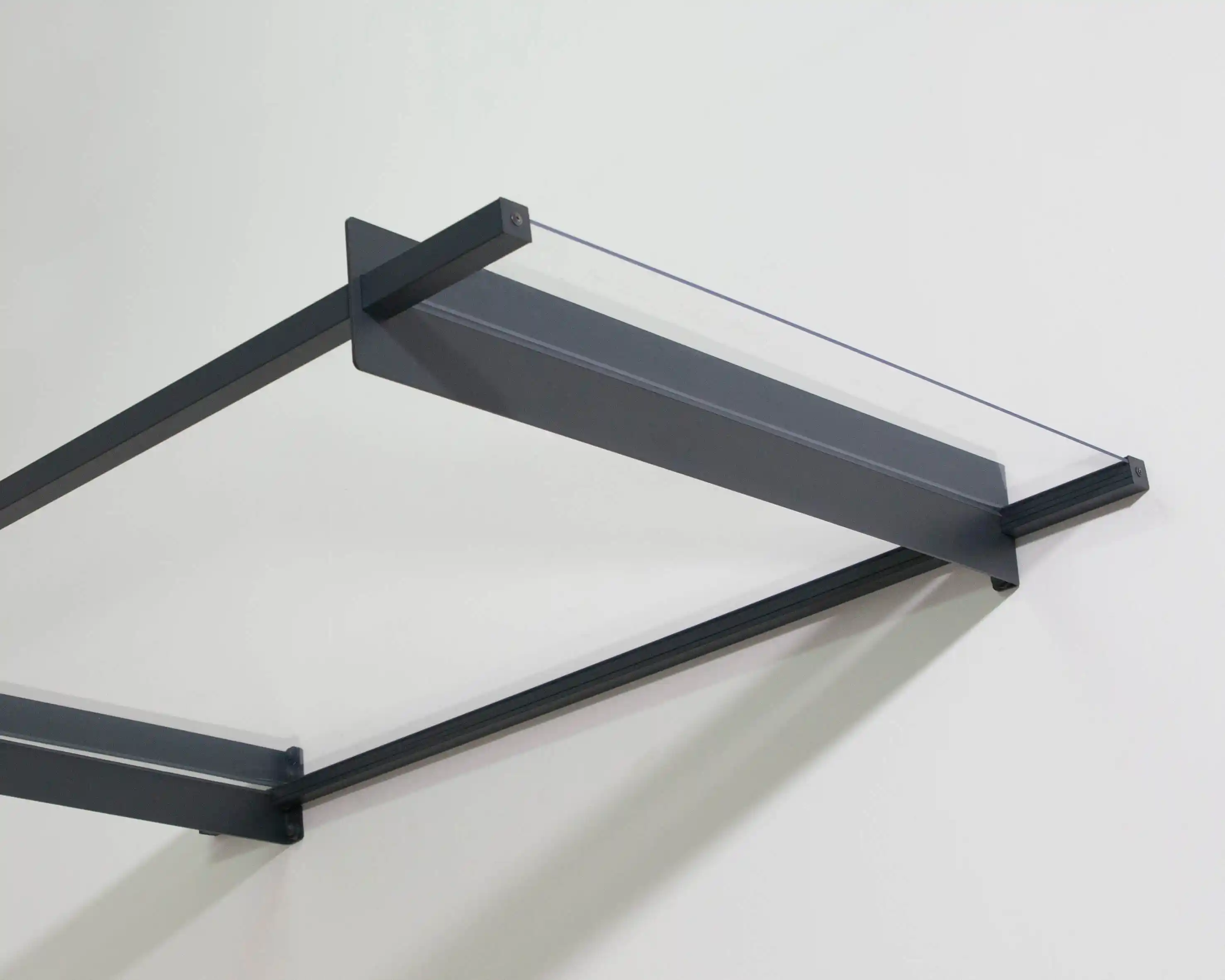 Canopia Nancy 150X94X14 cm Deur en Veranda Luifel Donkergrijs Helder-7290108136555 Canopia Nancy 150X94X14 cm Deur en Veranda Luifel Donkergrijs Helder