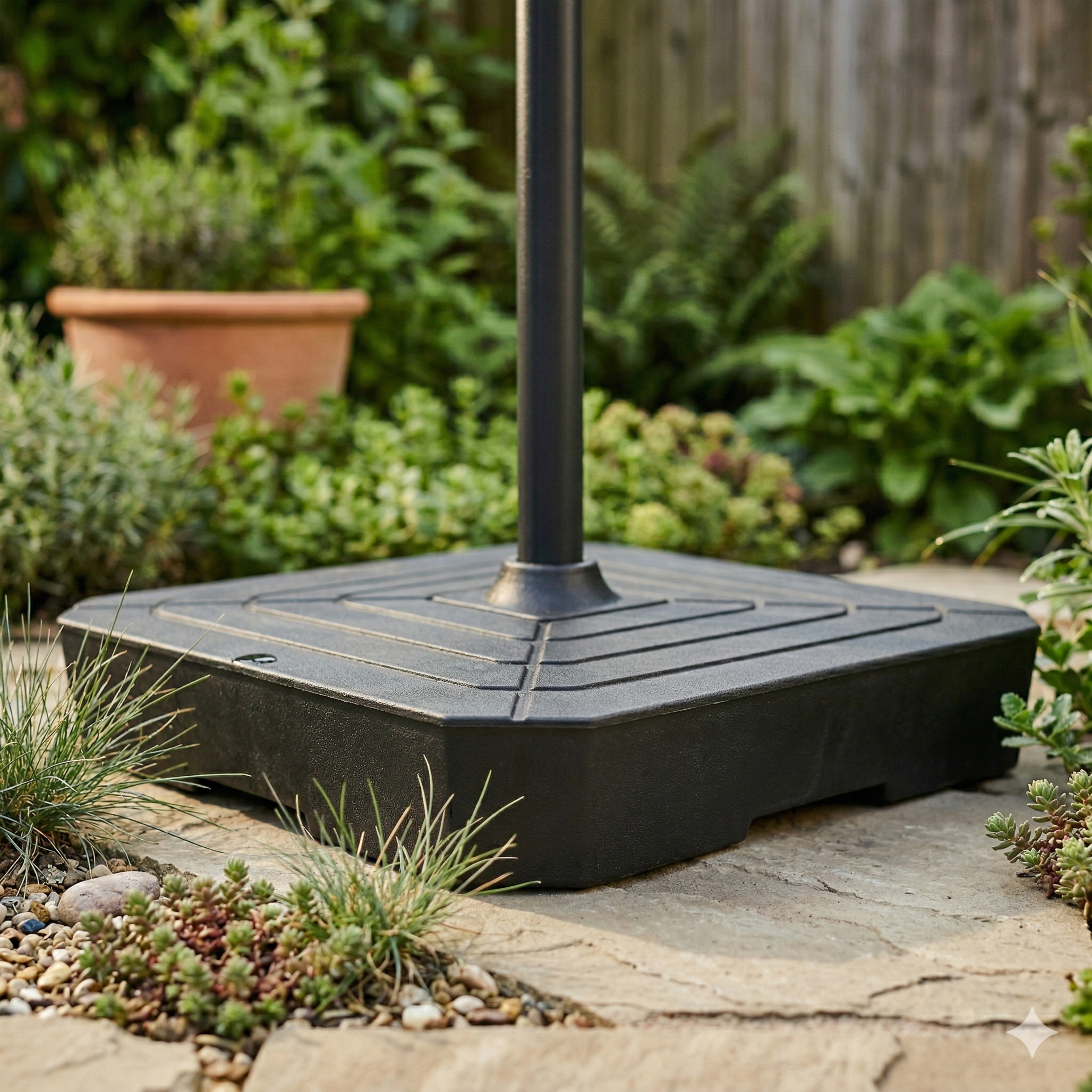 AXI Dion Cantilever Parasol Ø 300cm incl. parasol base Anthracite/Grey