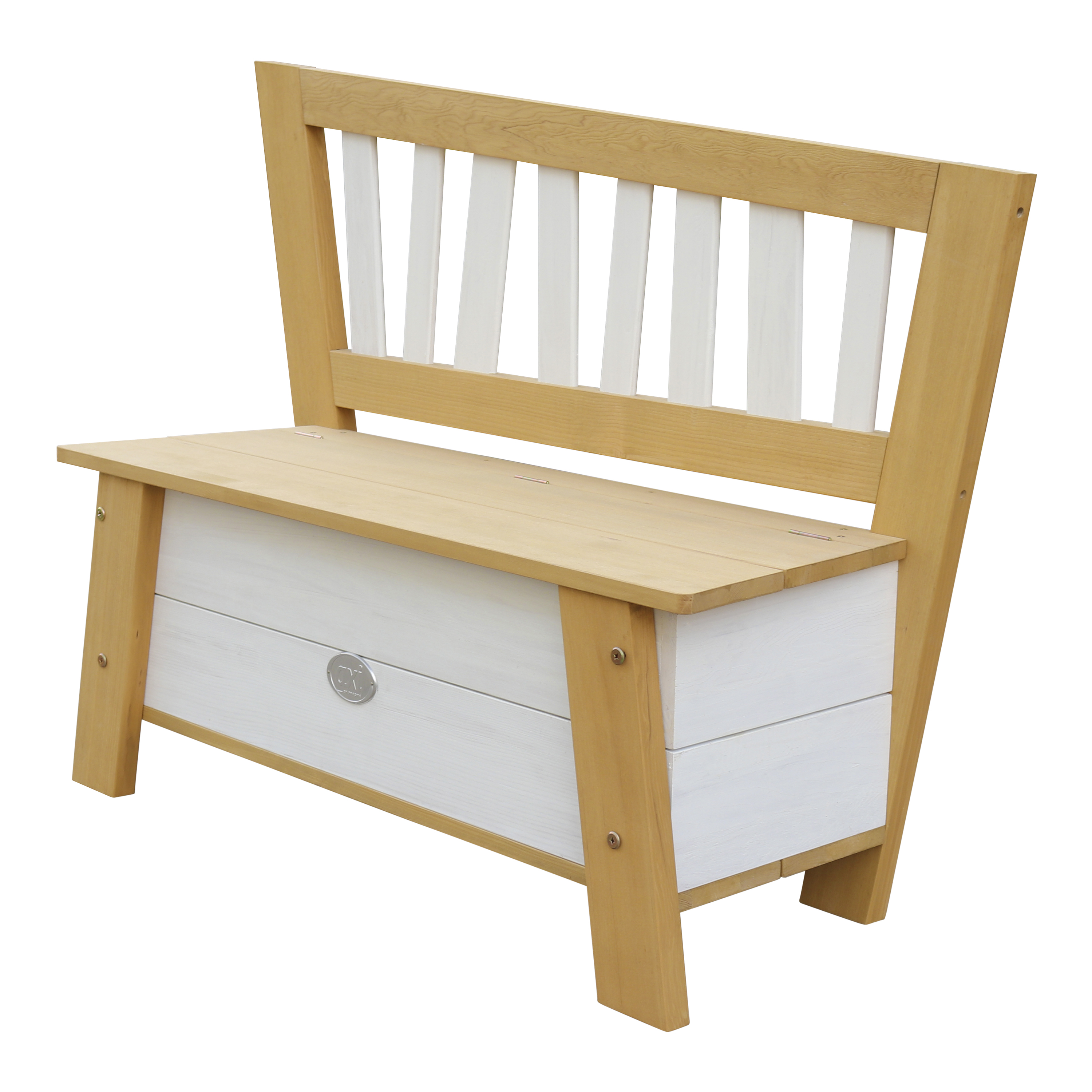 AXI Corky Storage Bench - Brown/White