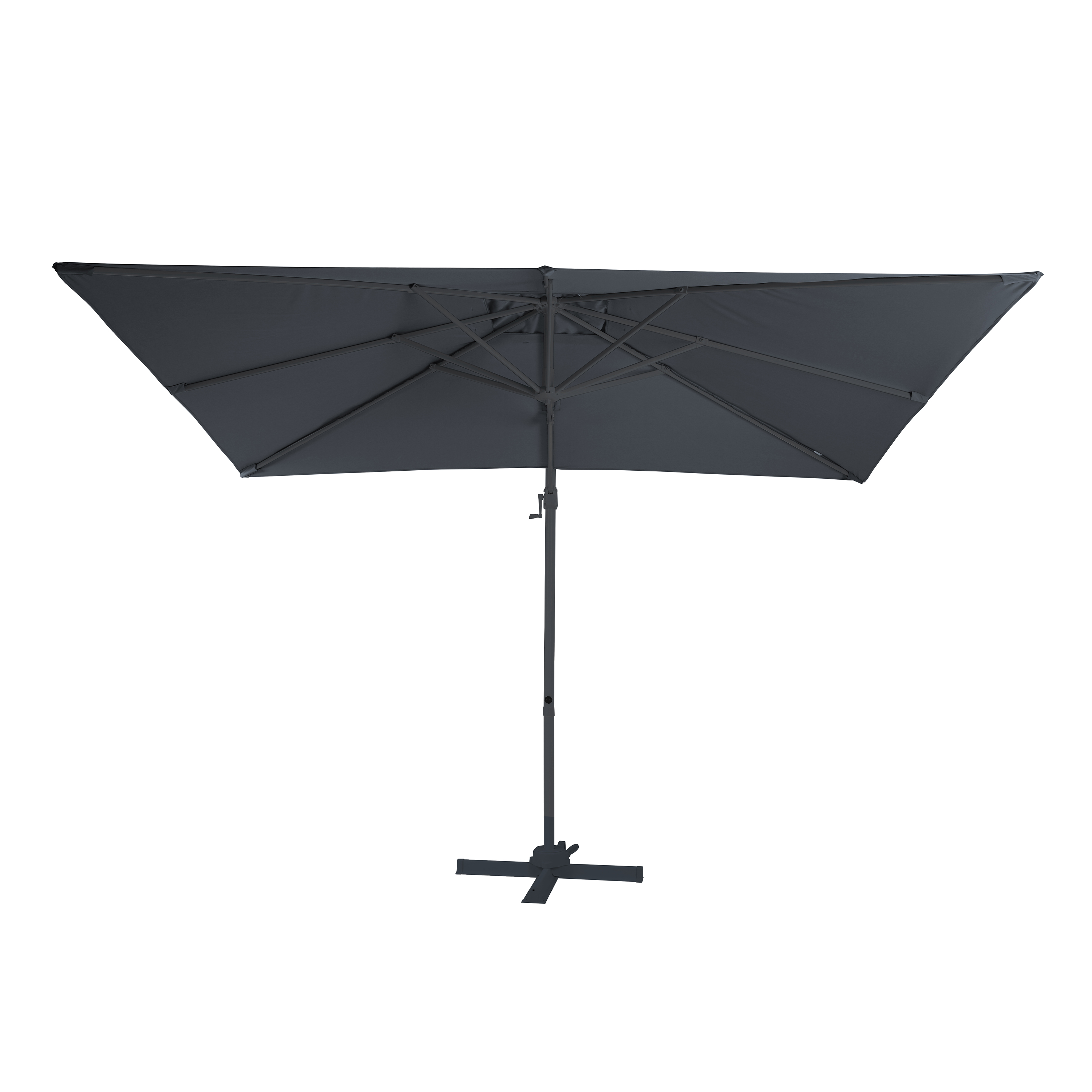 AXI Coco Parasol déporté 200x300cm Anthracite/gris 