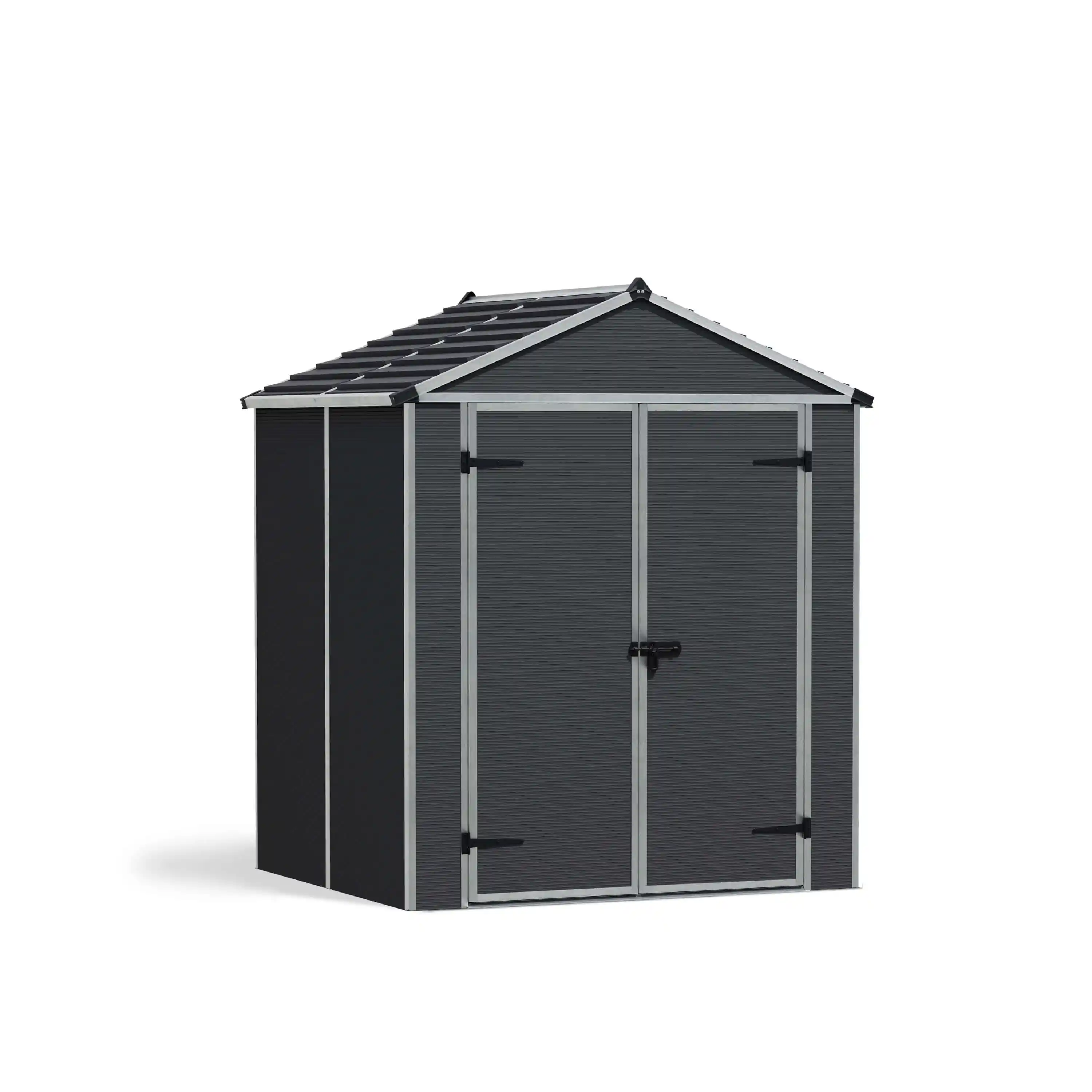 Canopia Rubicon 154X185X217 cm Ultra Duurzame openlucht Opslag Schuur voor tuin Donkergrijs-7290108603392 Canopia Rubicon 154X185X217 cm Ultra Duurzame openlucht Opslag Schuur voor tuin Donkergrijs