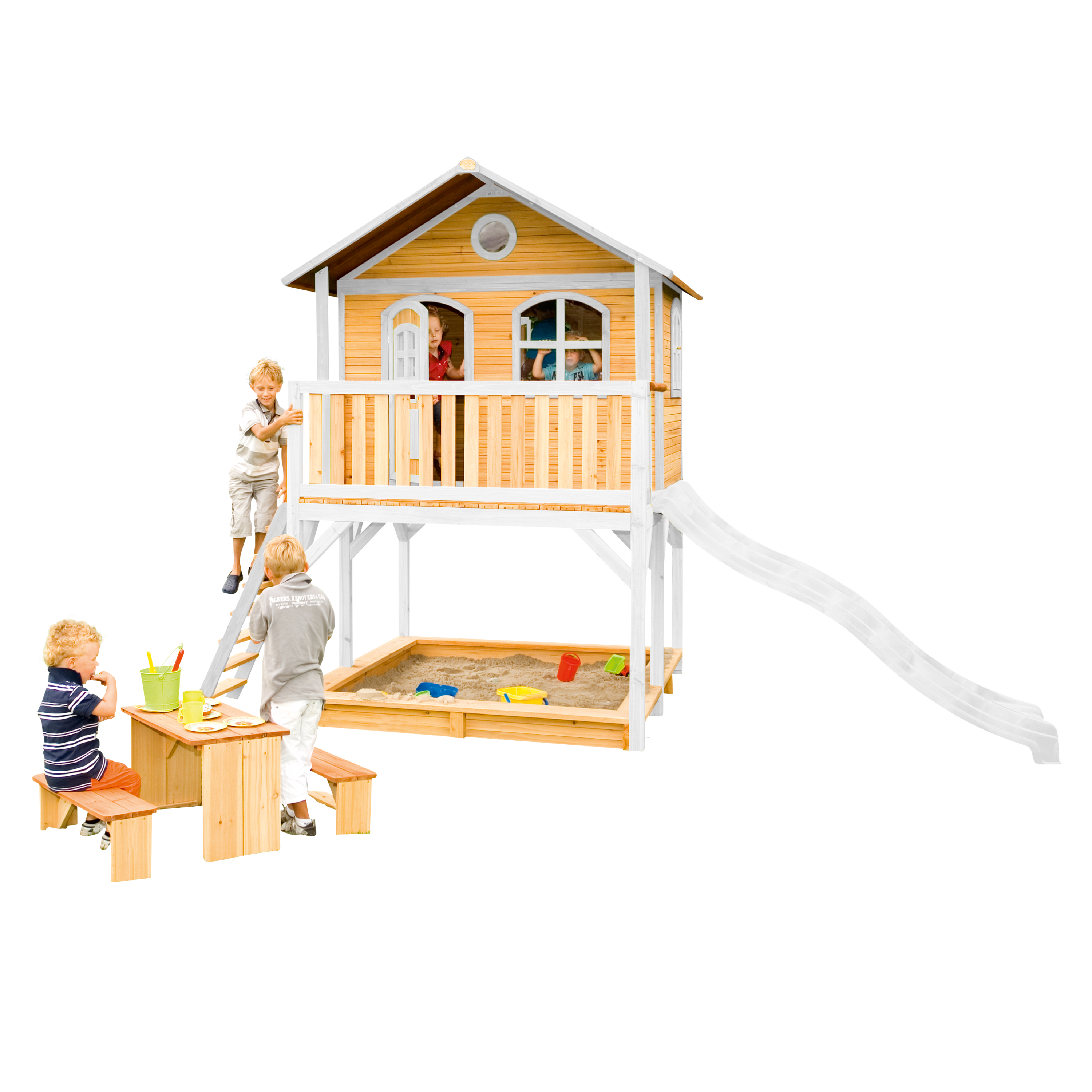 AXI Marc Playhouse Brown/White - White Slide