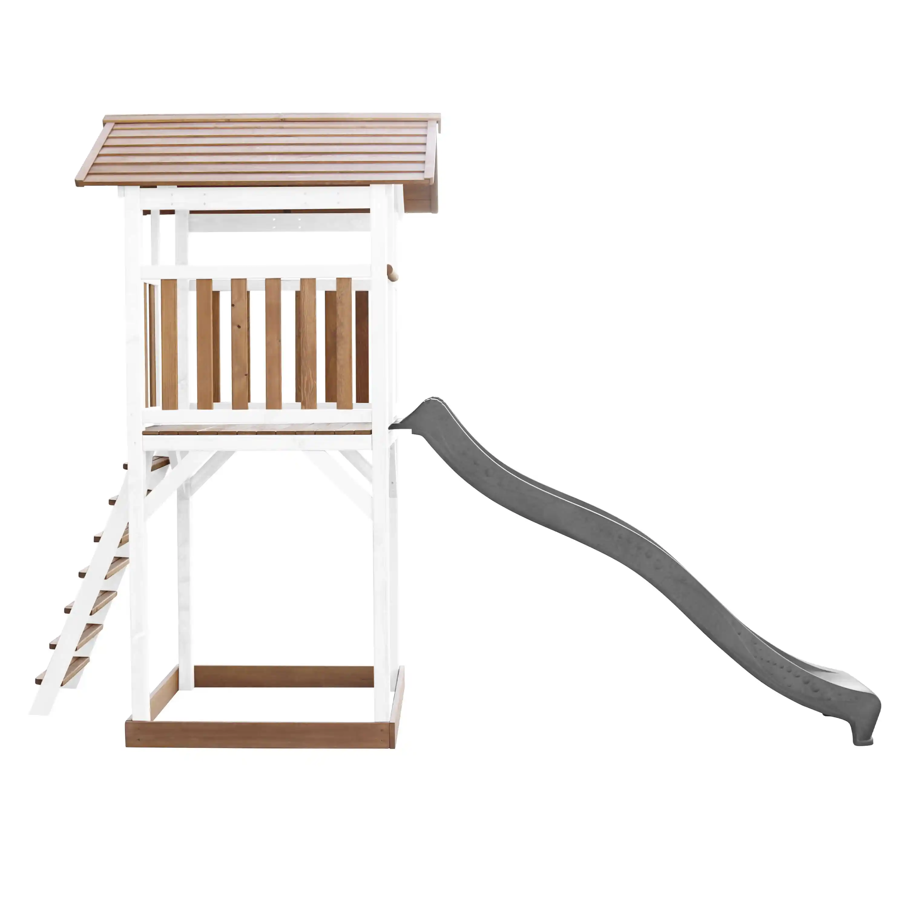 AXI Beach Tower Aire de jeux Marron/Blanche - Toboggan Gris