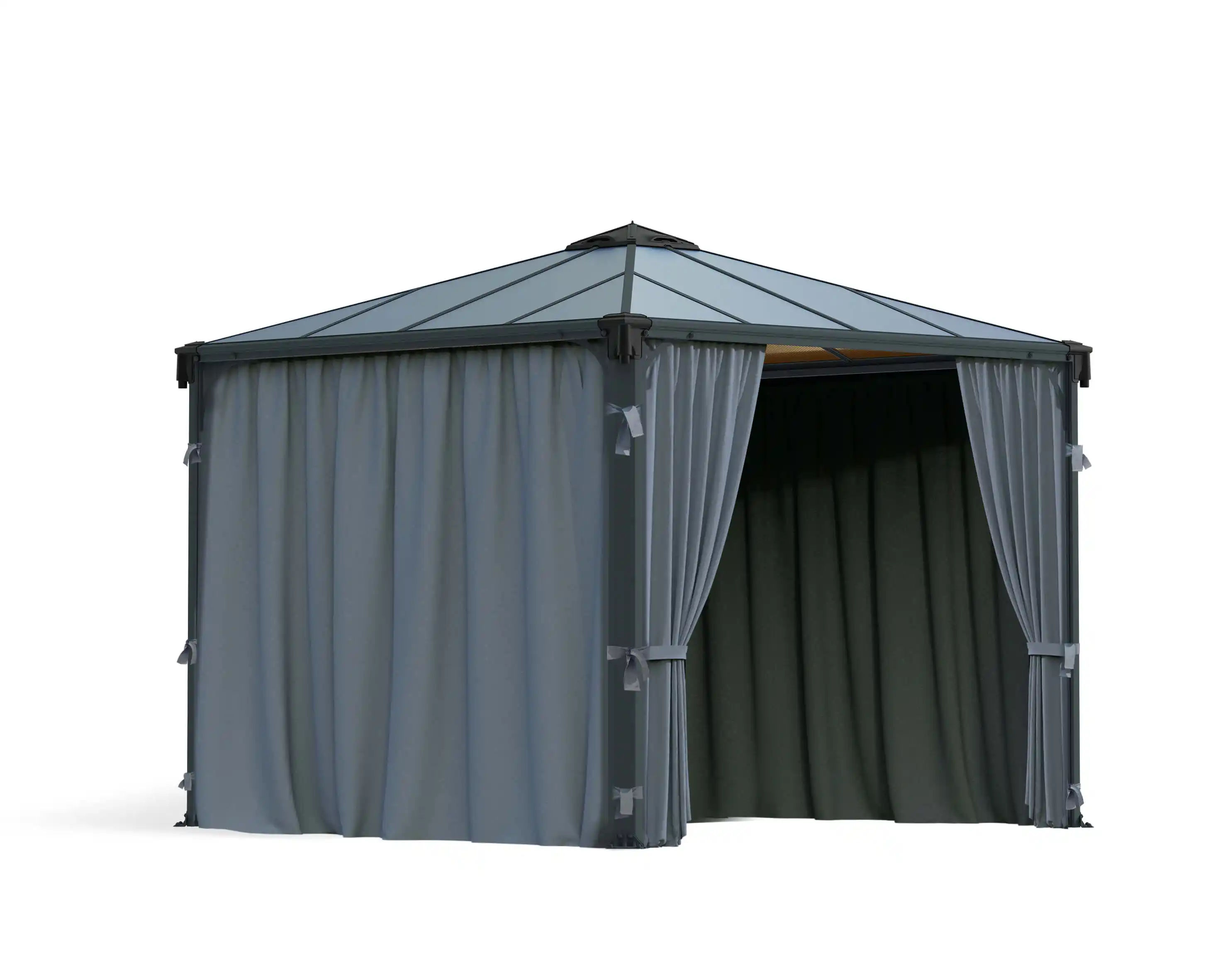 Canopia Gordijnset voor tuinpaviljoen 3X3.6 Donkergrijs-7290108130744 Canopia Gordijnset voor tuinpaviljoen 3X3.6 Donkergrijs