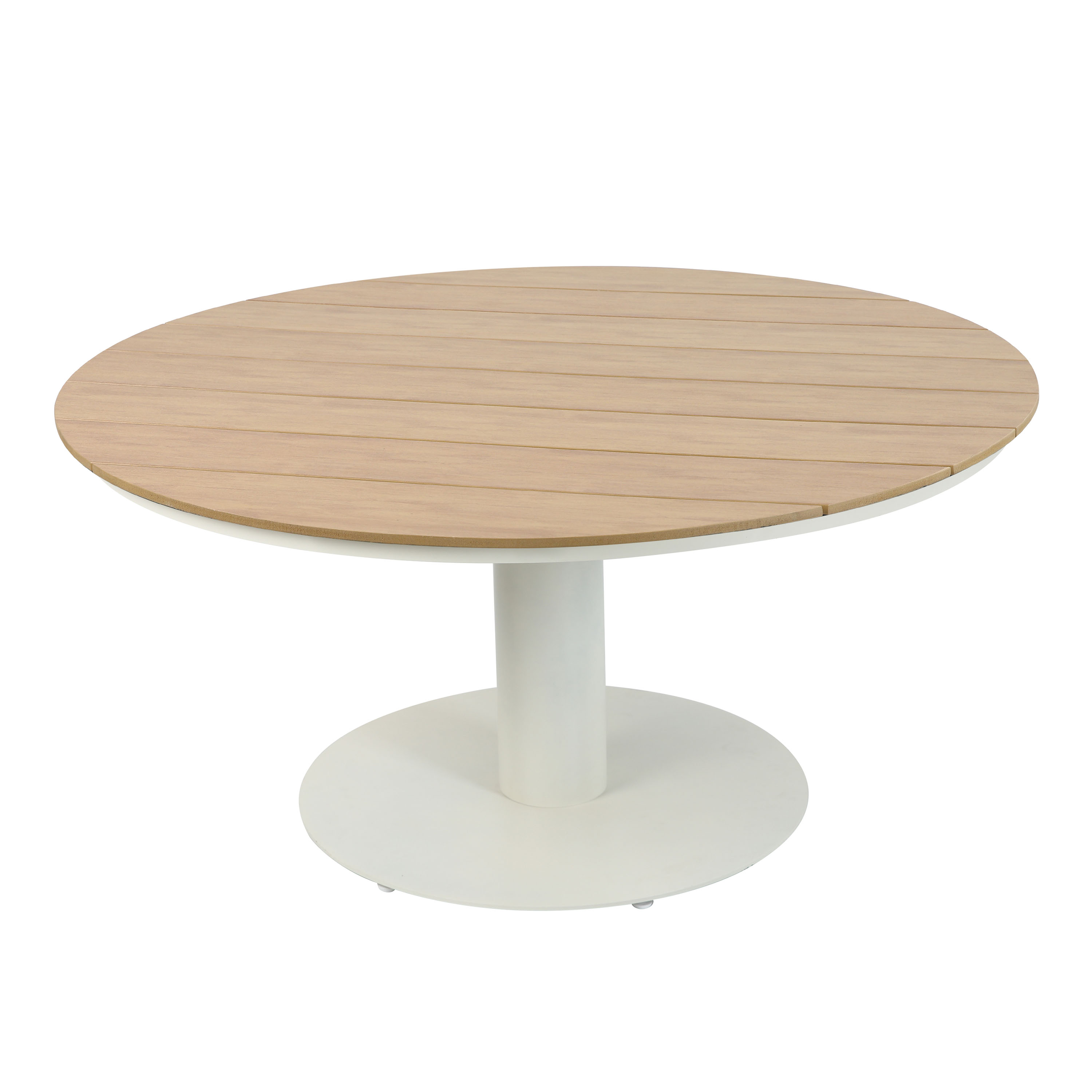 AXI Jay Dining Garden Table Beige with Polywood in Wood Effect