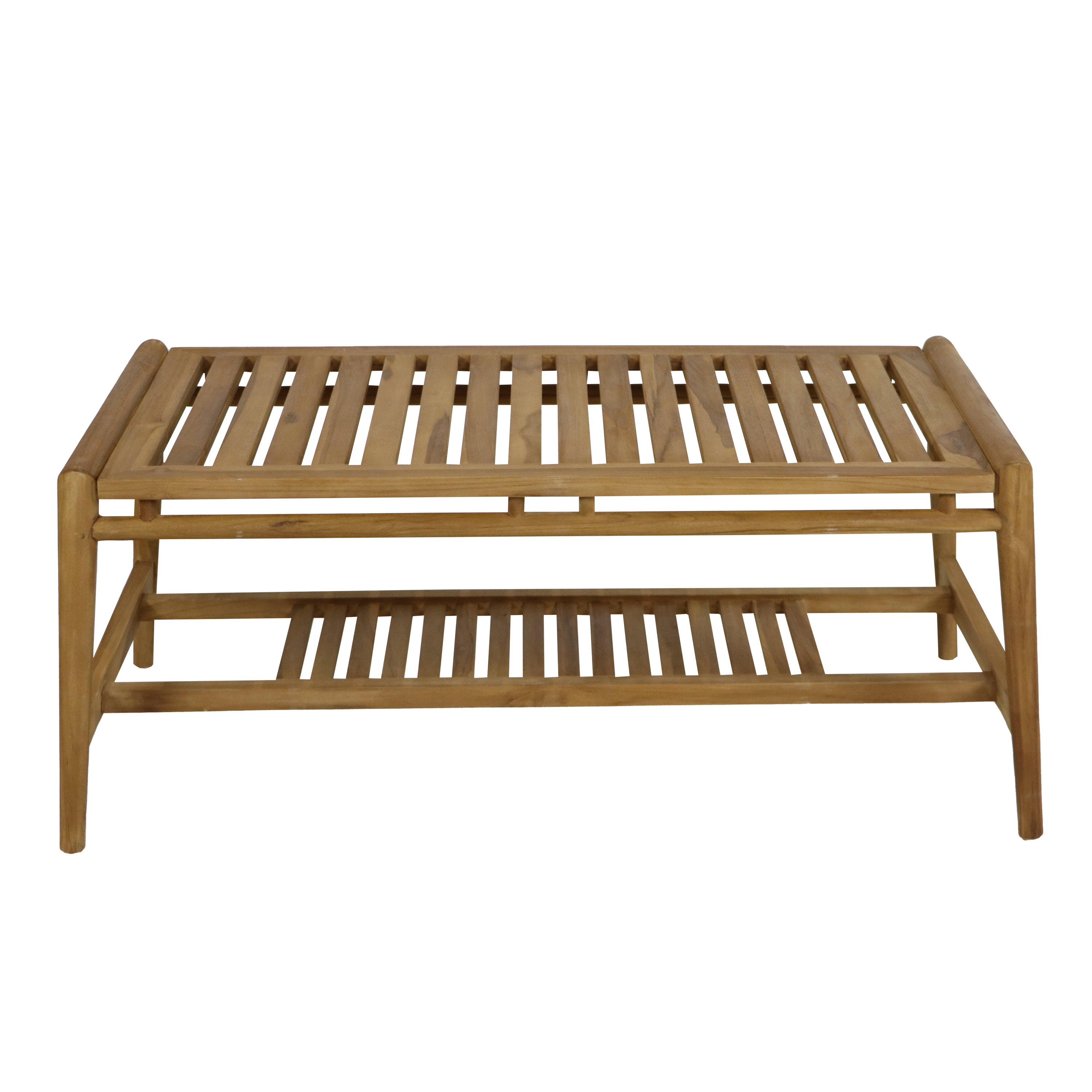 AXI June Lounge Set 4-piece with bench. table & 2 chairs - Teak/Cream