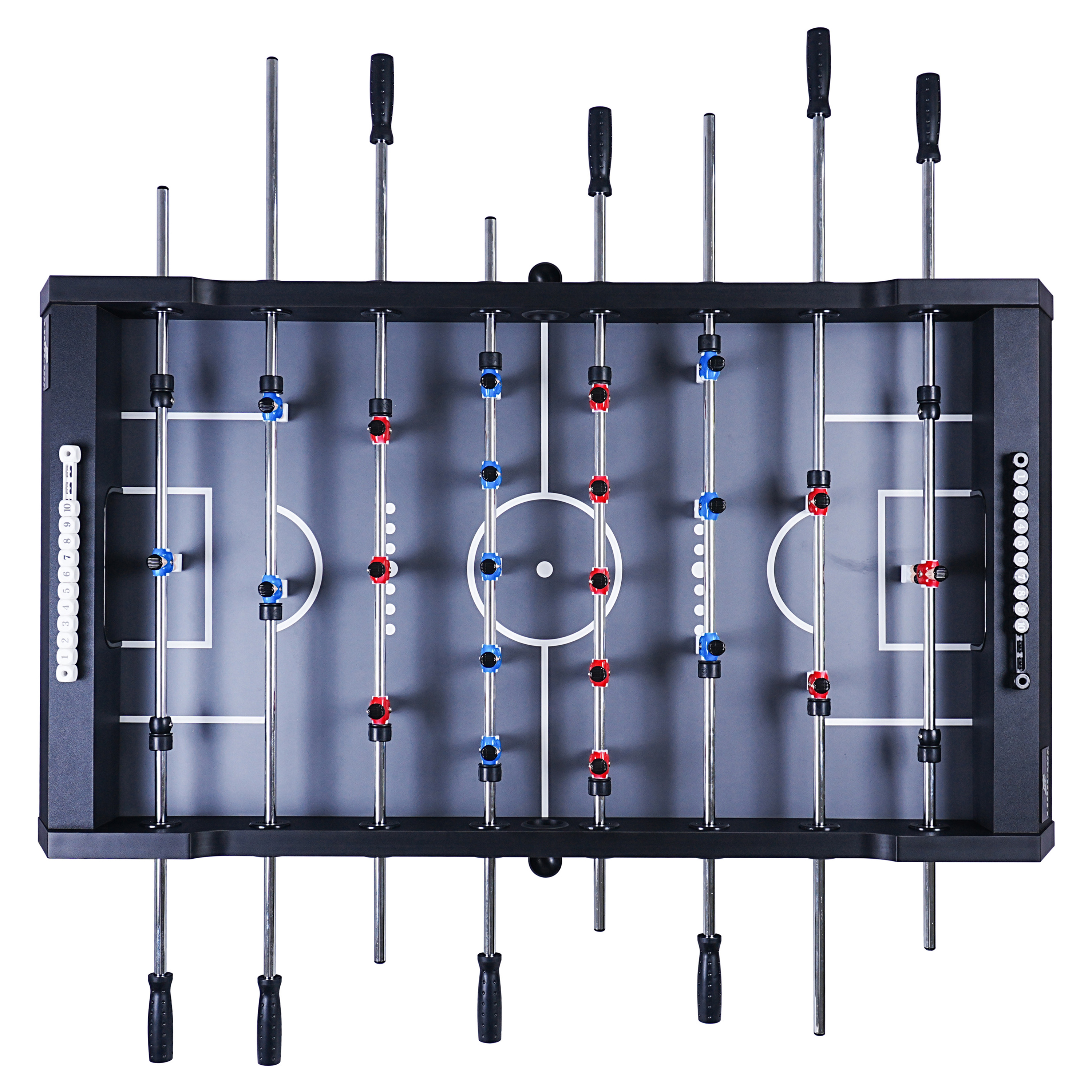 Cougar Powerkick Pro Folding Football Table Black – Grey Playing Field
