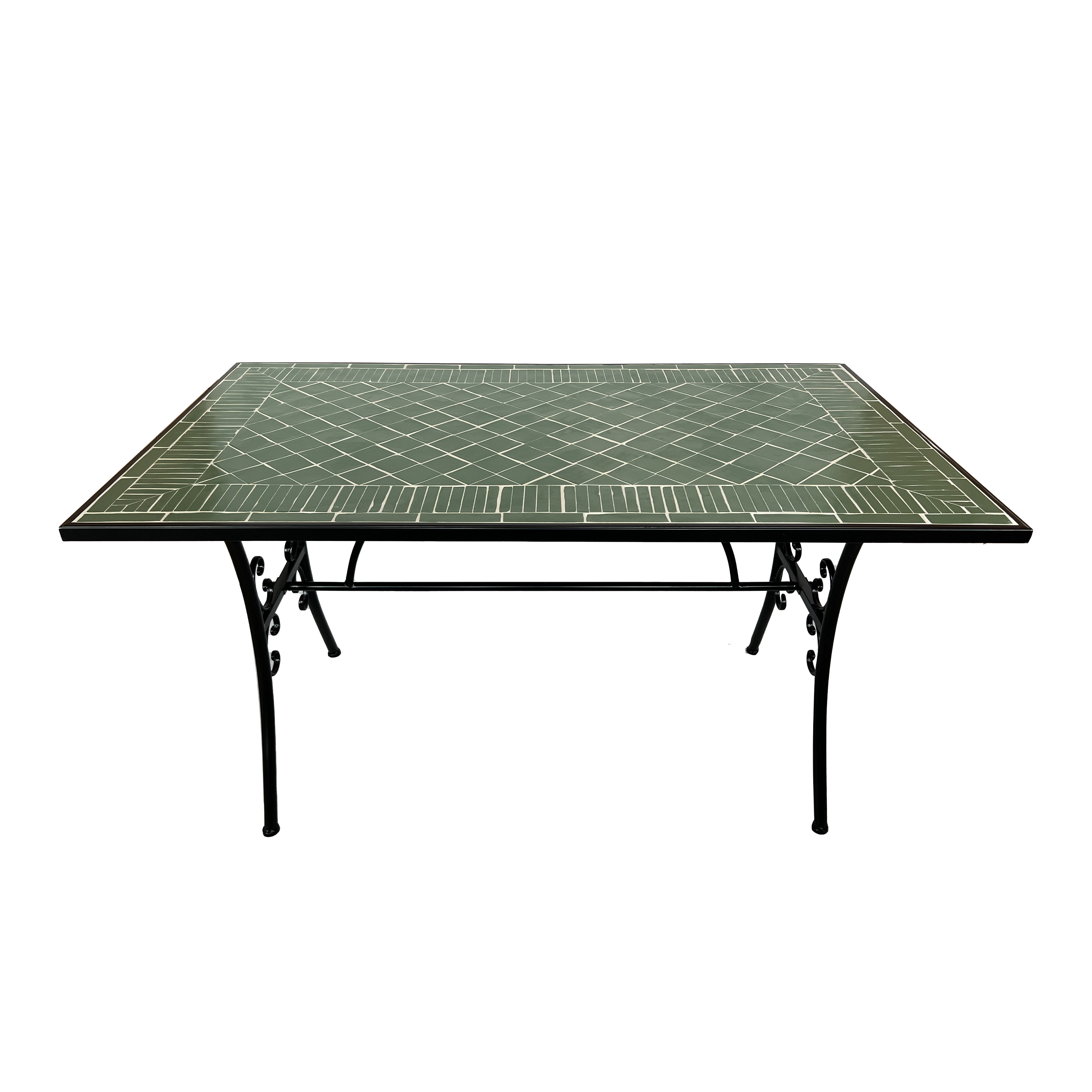 AXI Leonie 5-pièce Chaises et Table Bistrot Mosaïque Vert Foncé