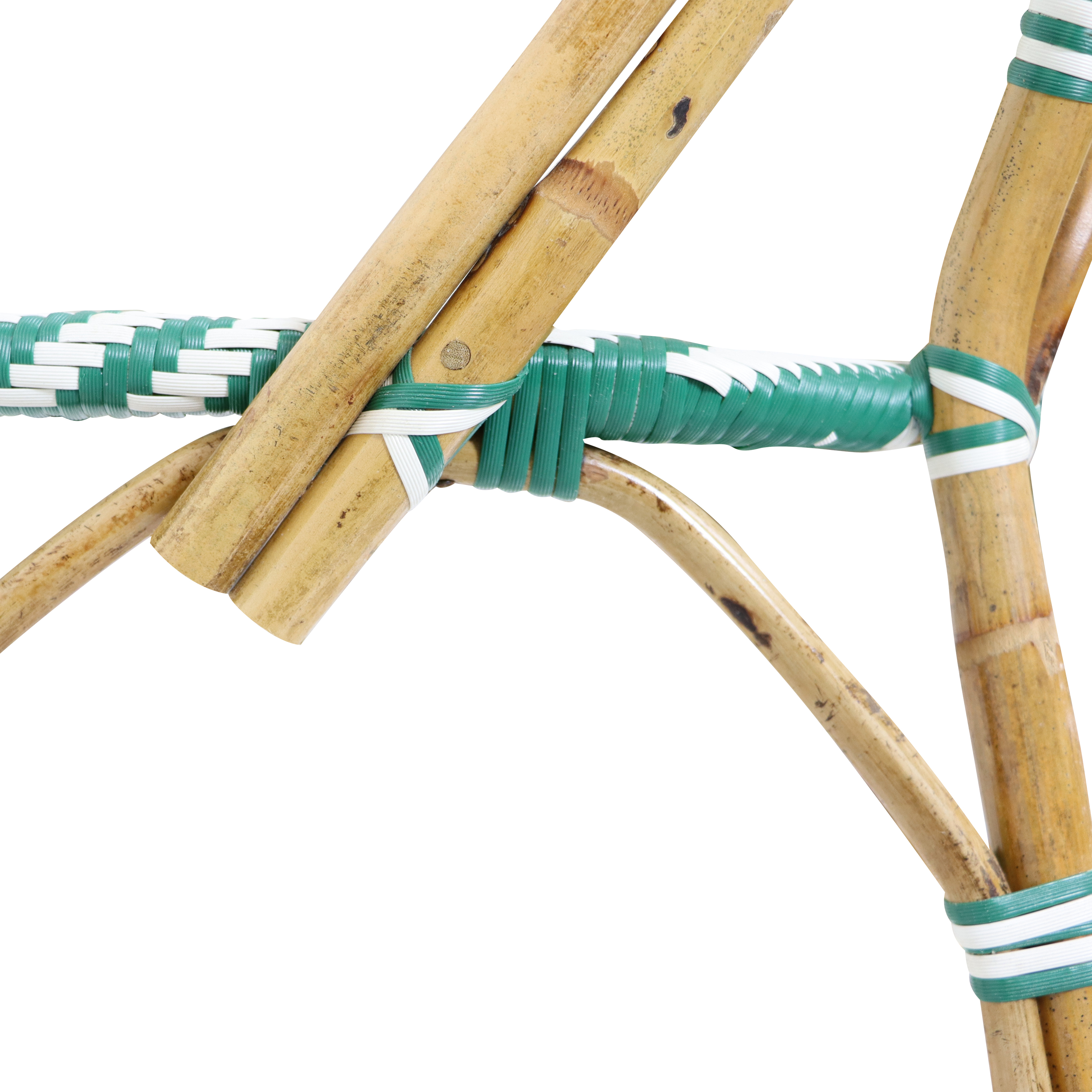 AXI Jacqueline Rattan Bistro Set Green/White