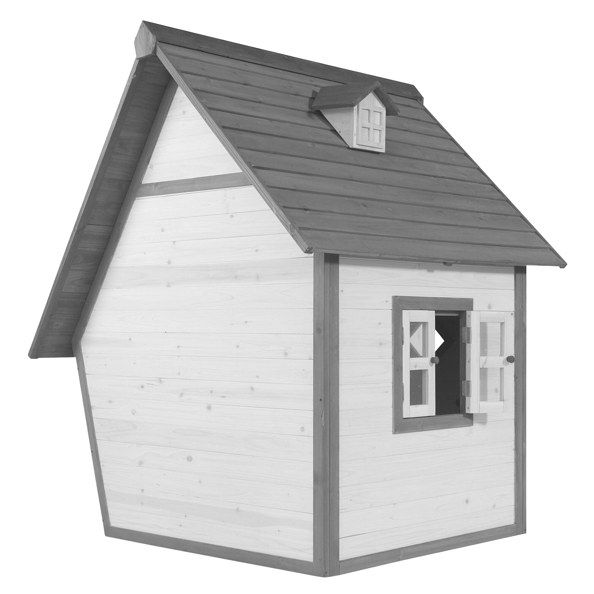 AXI Cabin Playhouse Grey/white-8717973938866 AXI Cabin Playhouse Grey/white