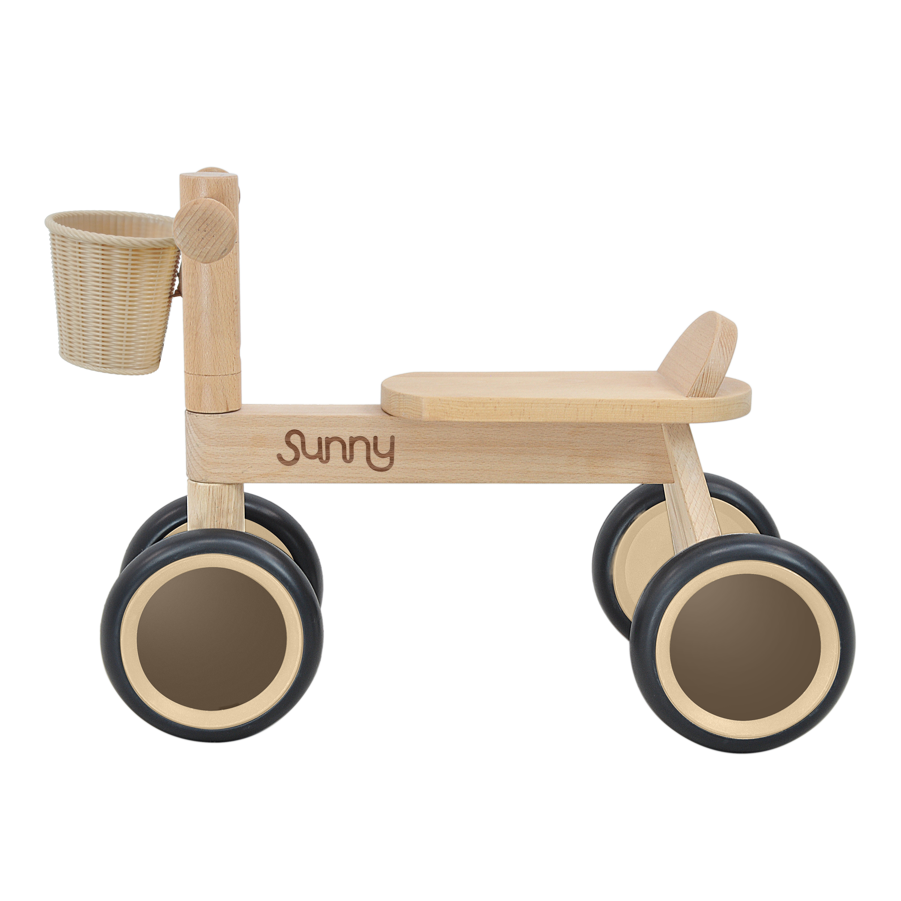 Sunny Mini Walker Draisienne en Bois avec panier de rangement