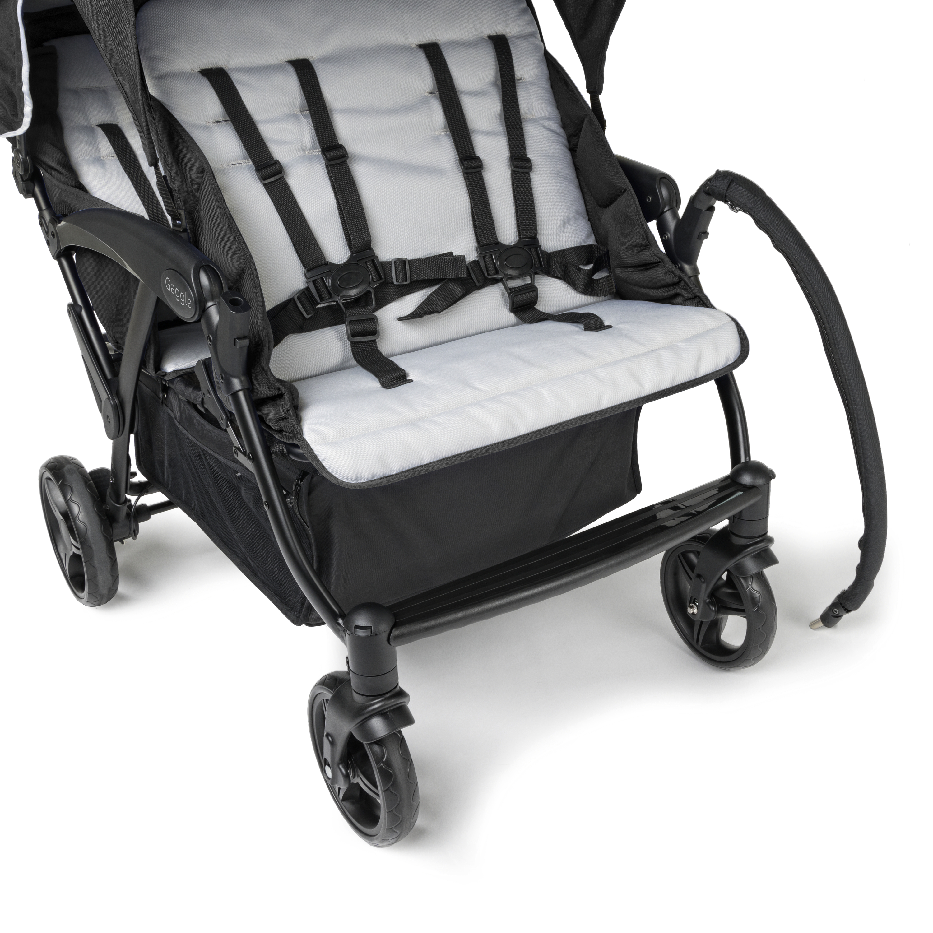 Gaggle Odyssey 4x4 Quad Stroller for 4 Children - Grey/Black-0849801013563 Gaggle Odyssey 4x4 Quad Stroller for 4 Children - Grey/Black