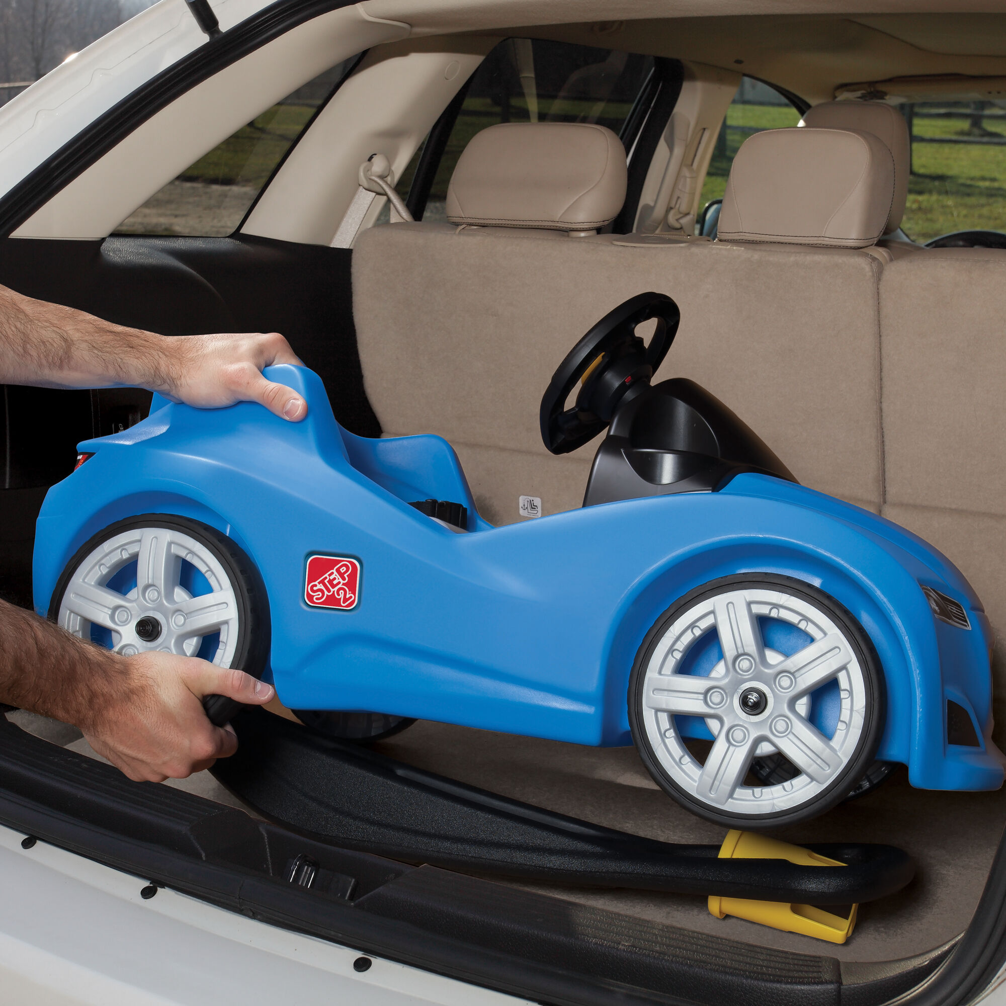 Step2 Push Whisper Porteur voiture Bleu