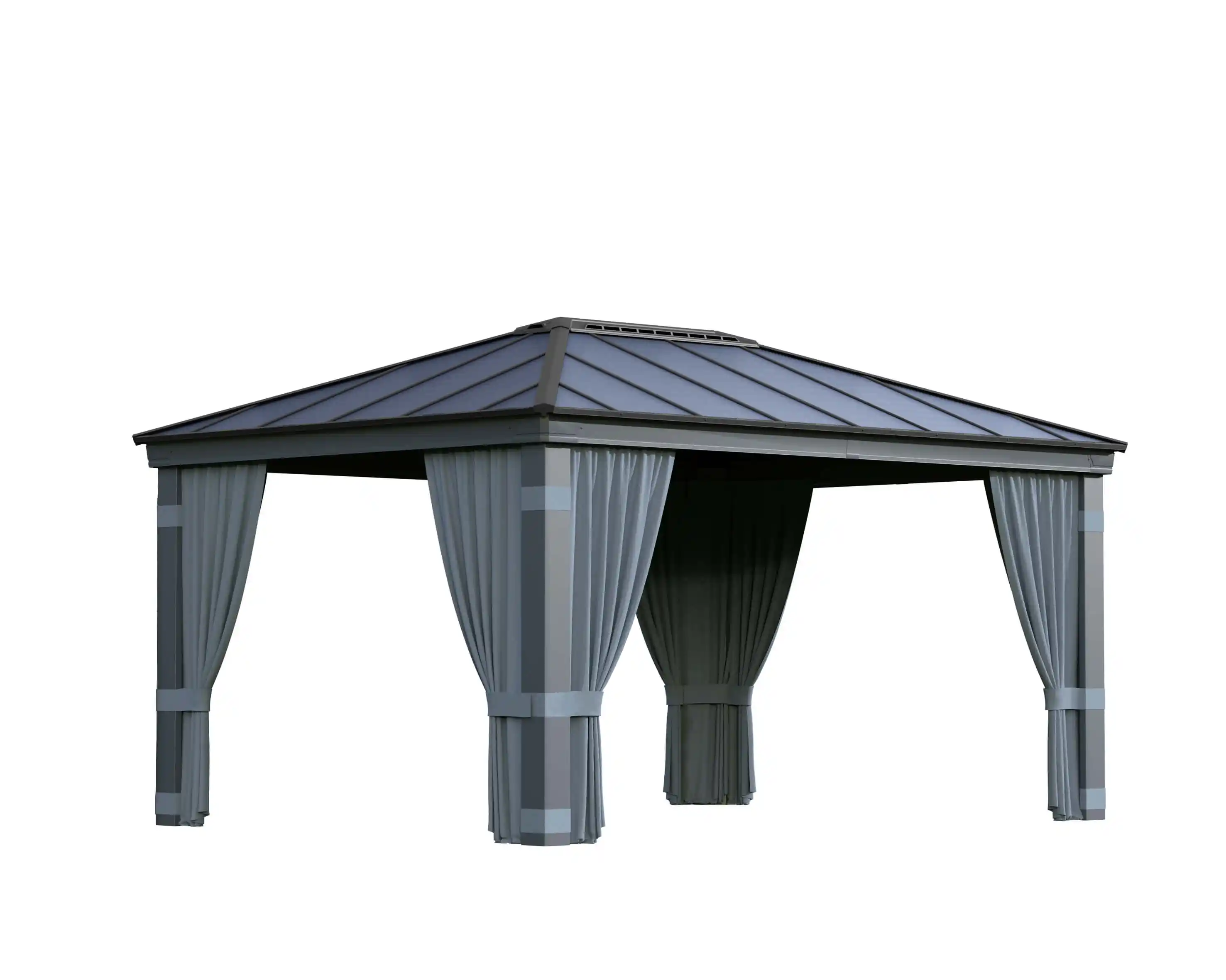 Canopia Gordijnset voor Dallas tuinpaviljoen 500X360 Donkergrijs