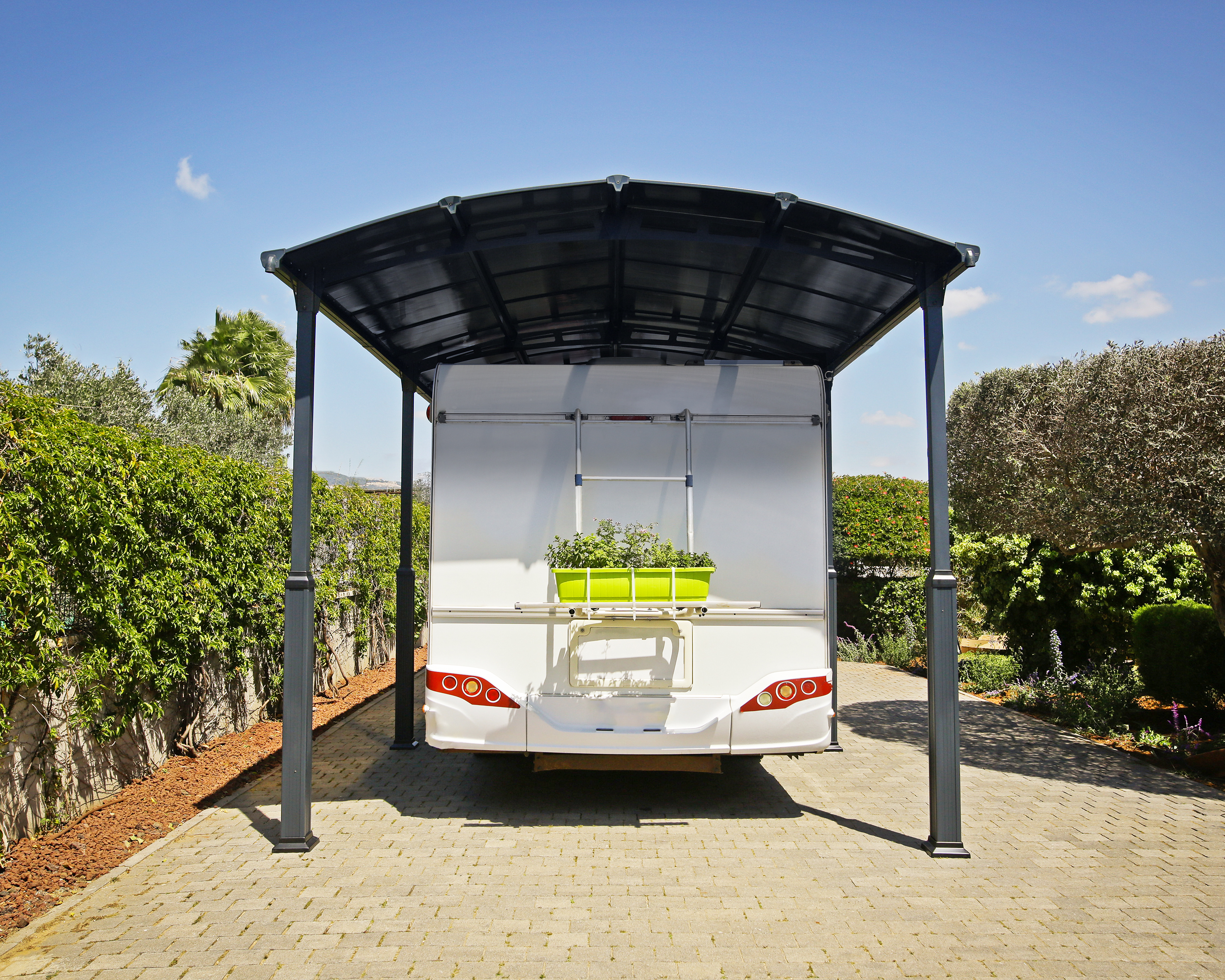 Canopia Alpine 1077X360X307 cm RV Carport en Boothuis Donkergrijs Brons-7290108601145 Canopia Alpine 1077X360X307 cm RV Carport en Boothuis Donkergrijs Brons