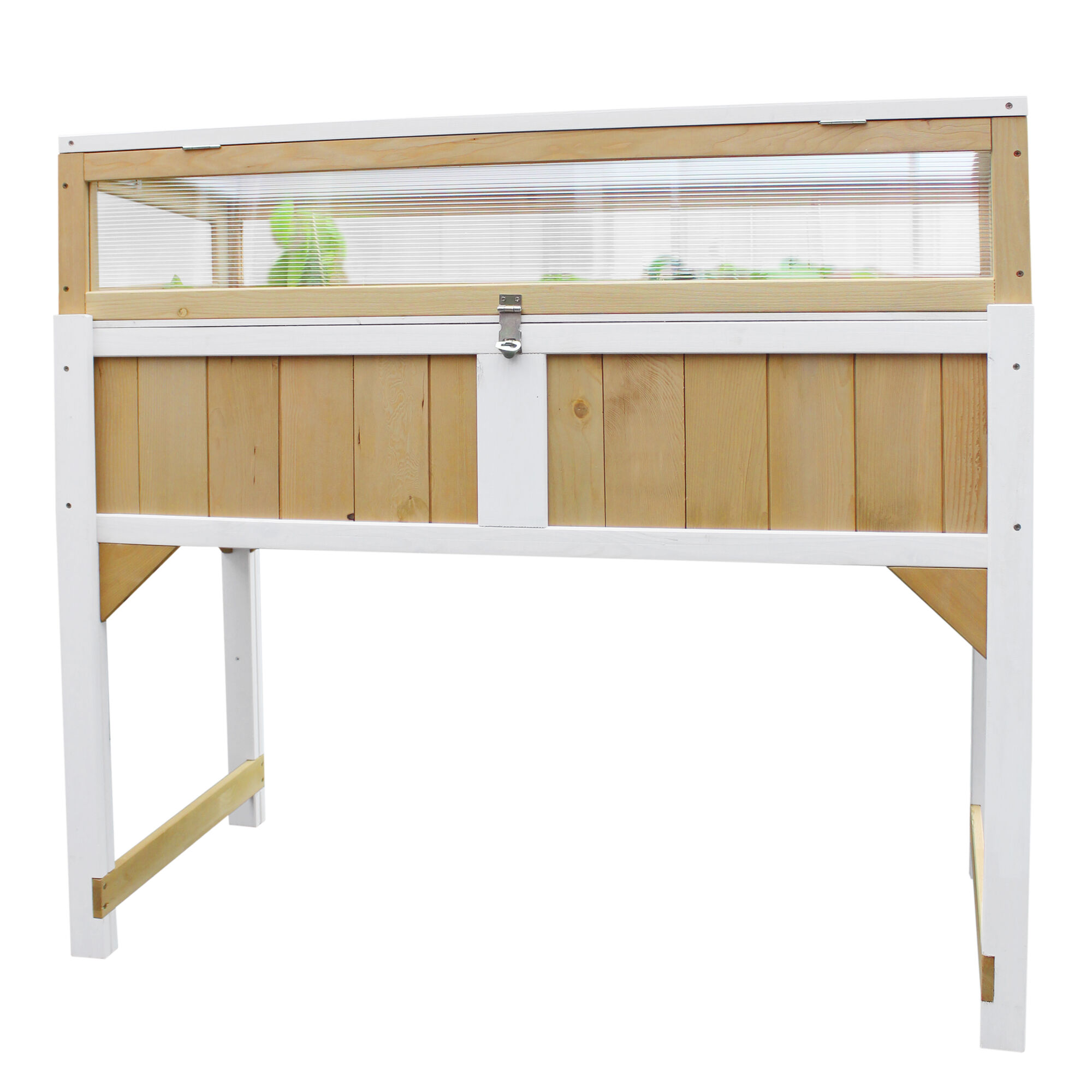 productfoto AXI Kweektafel met broeikas en gronddoek Bruin/wit
