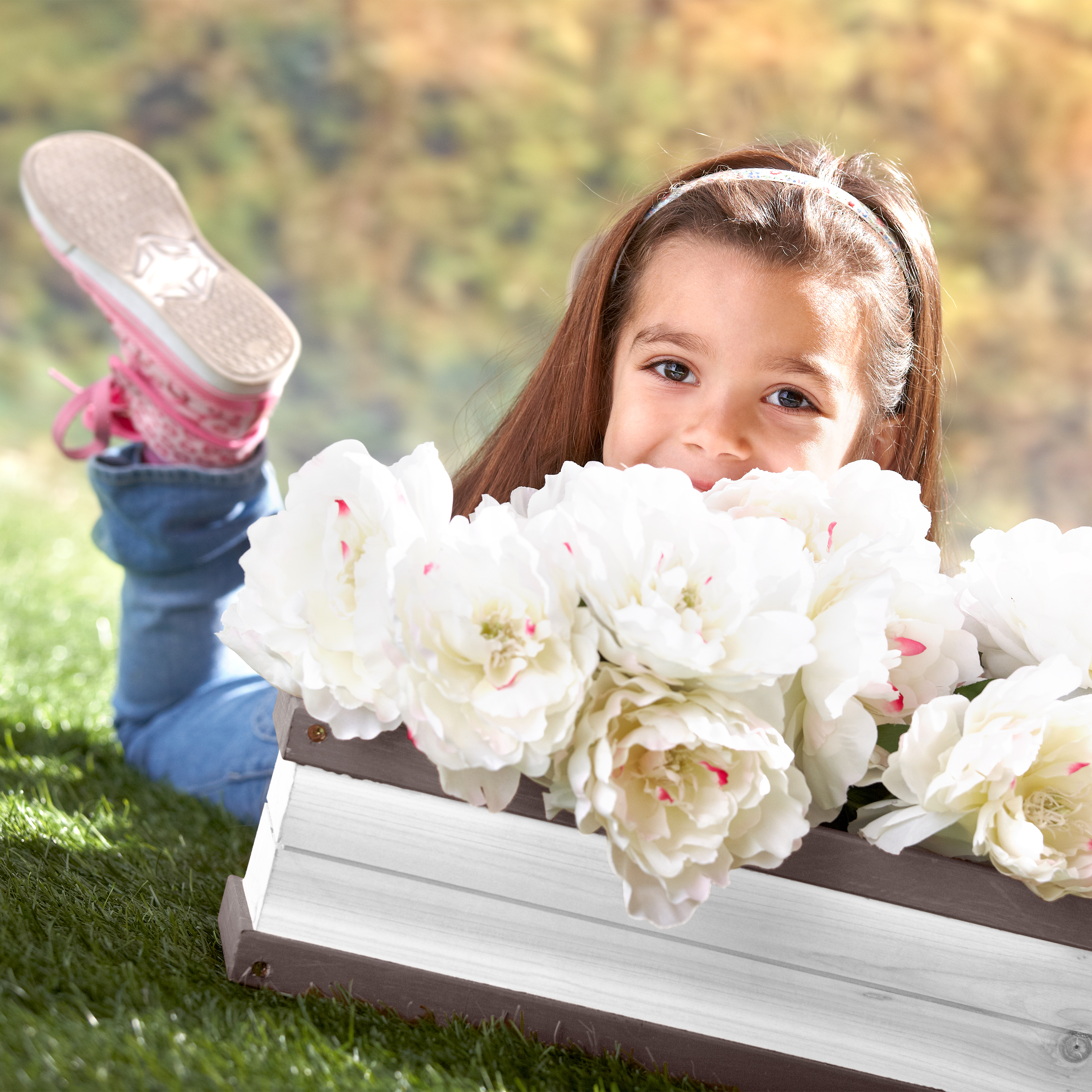 AXI Flower Box - Grey/White