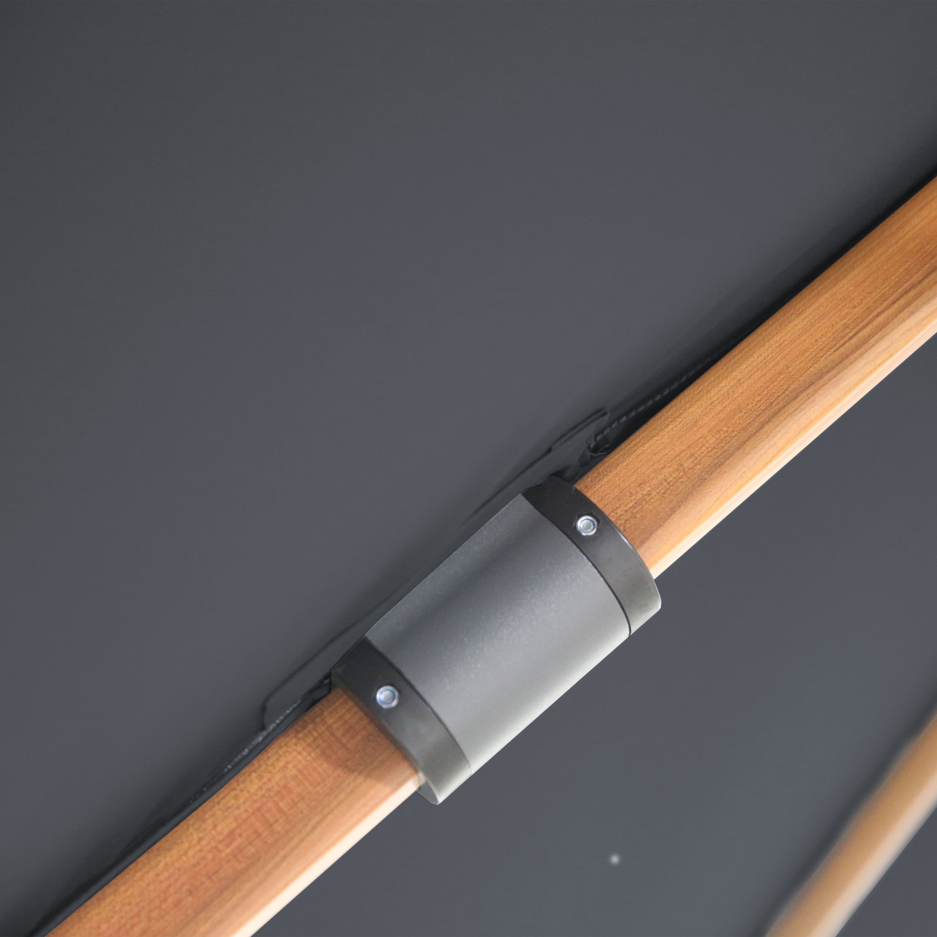 AXI Solis Cantilever Parasol Ø 300cm Wood-look/Grey